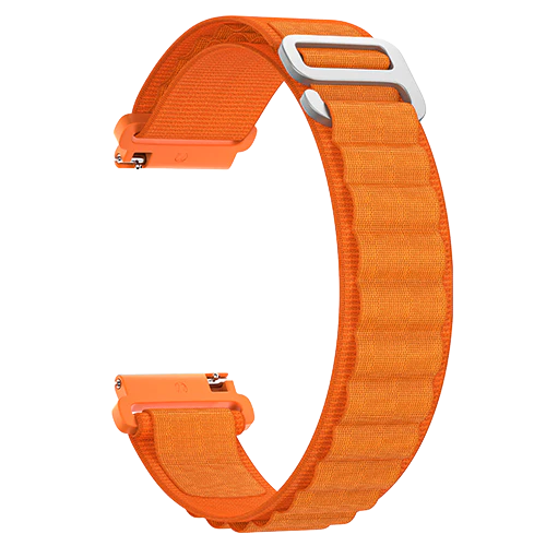 Hoop Nylon Link Watch Strap 22mm - Black - Image 11