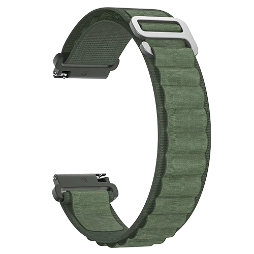 Hoop Nylon Link Watch Strap 22mm - Black - Image 4