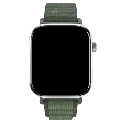 Hoop Nylon Link Watch Strap 22mm - Black - Image 6
