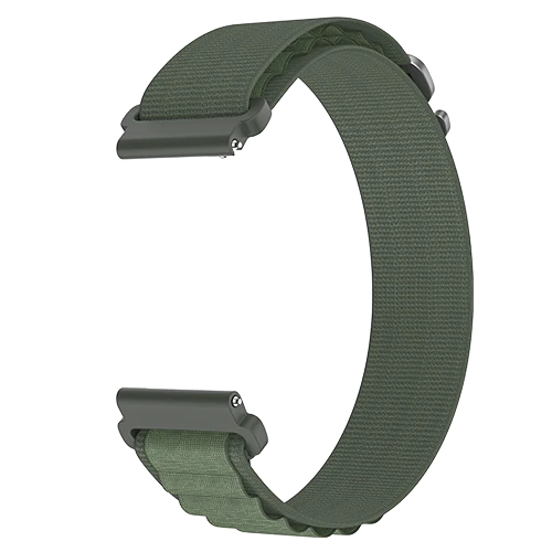 Hoop Nylon Link Watch Strap 22mm - Black - Image 7