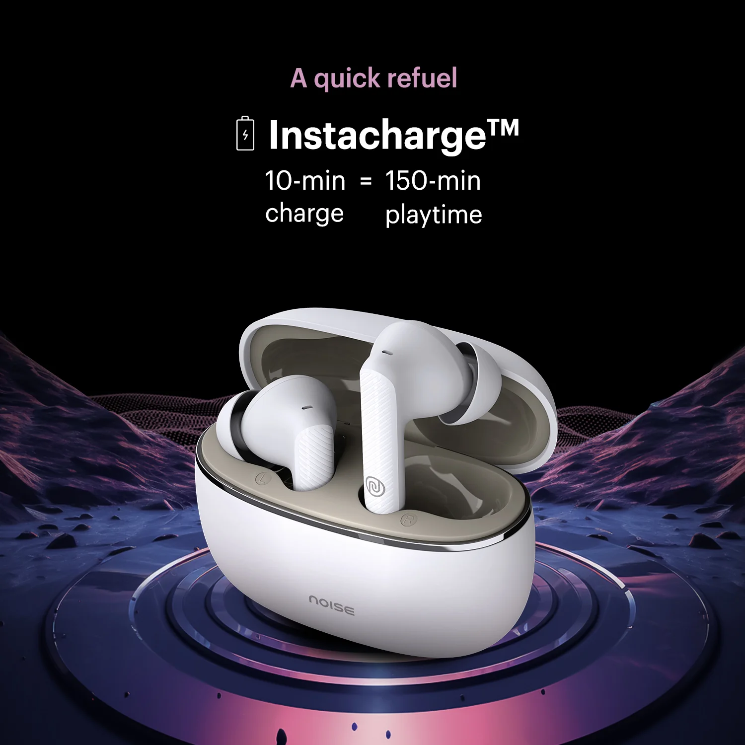 Noise Aura Buds in-Ear Truly Wireless Earbuds with 60H of Playtime, Quad Mic with ENC, Dual Device Pairing, Instacharge (10 min = 150 min), 12mm Polymer Composite Driver, BT v5.3 - Image 16