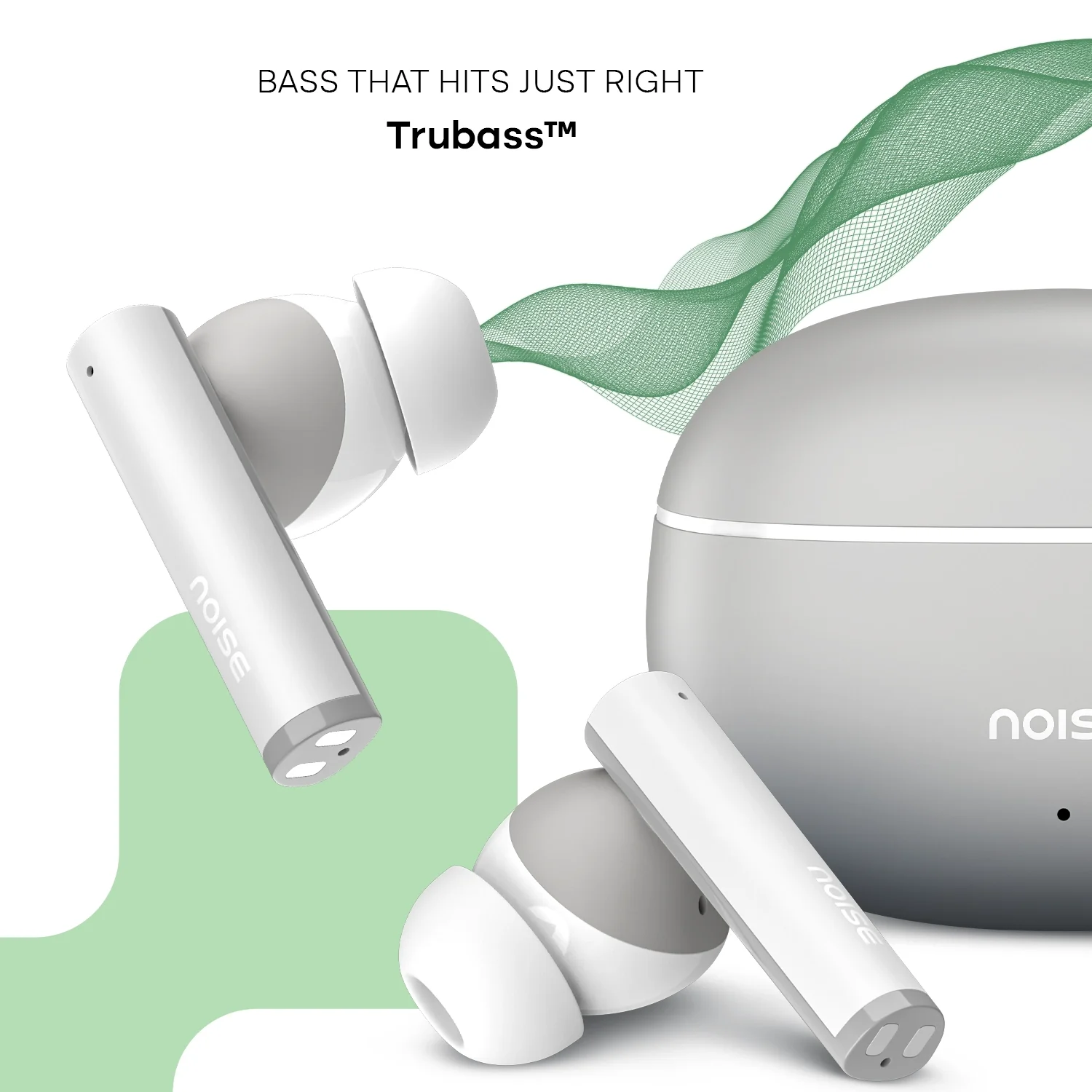 Noise Buds Apex Truly Wireless Bluetooth Earbuds - Cloud Grey - Image 5