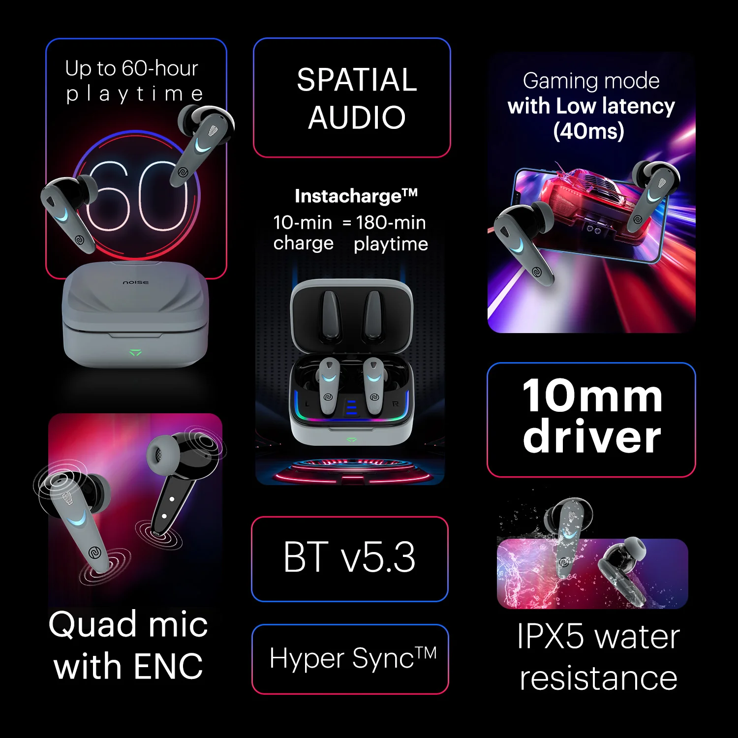 Noise Buds Combat X Truly Wireless Earbuds - ONDC Partner Exclusive - Image 23