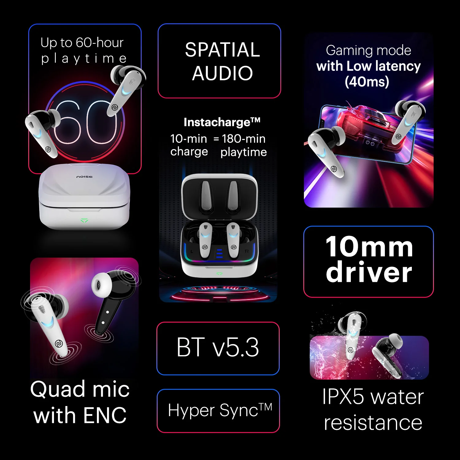 Noise Buds Combat X Truly Wireless Earbuds - ONDC Partner Exclusive - Image 5