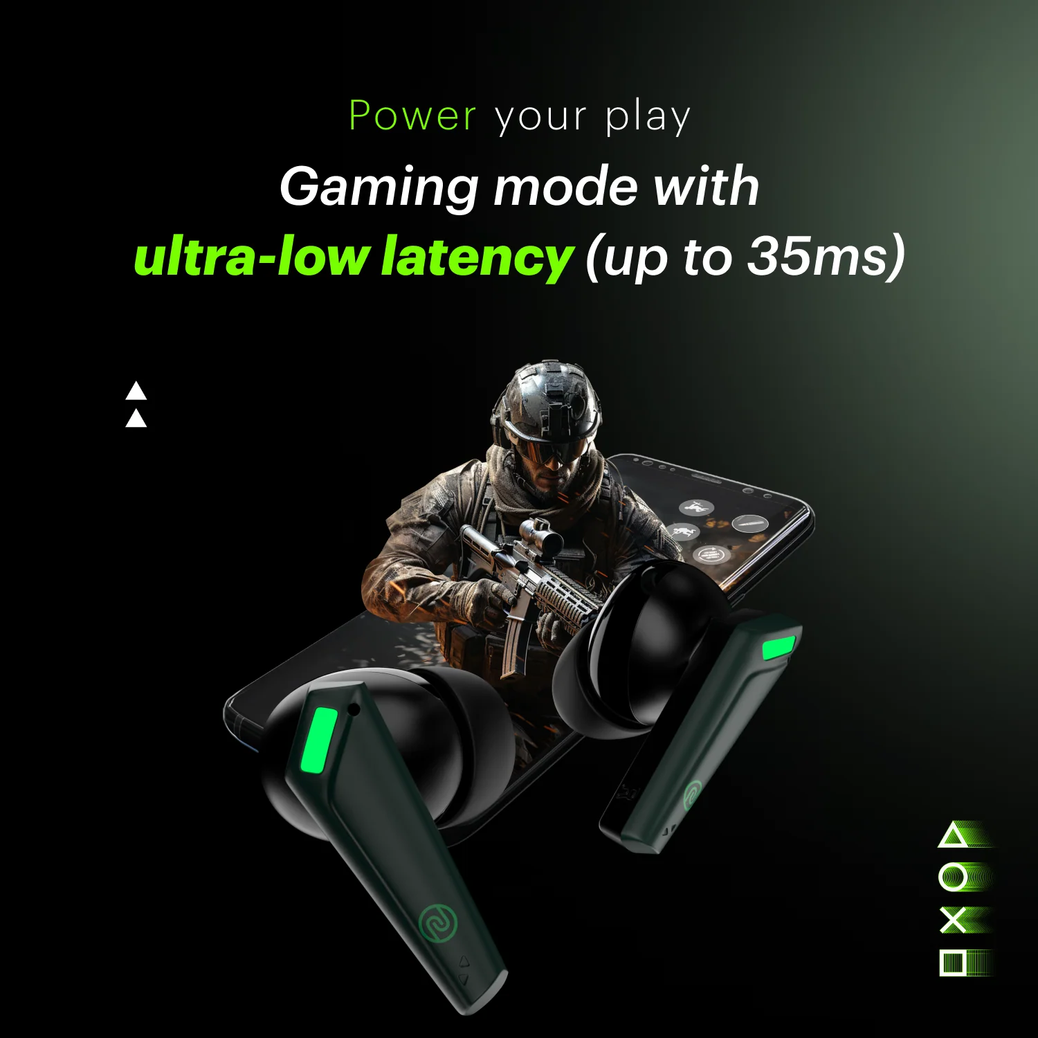 Buds Combat Z In-Ear Truly Wireless Gaming Earbuds with 35ms Low Latency, 50H of Playtime, Instacharge (10 min = 120 min), 10mm Driver,BT v5.3 - Image 12