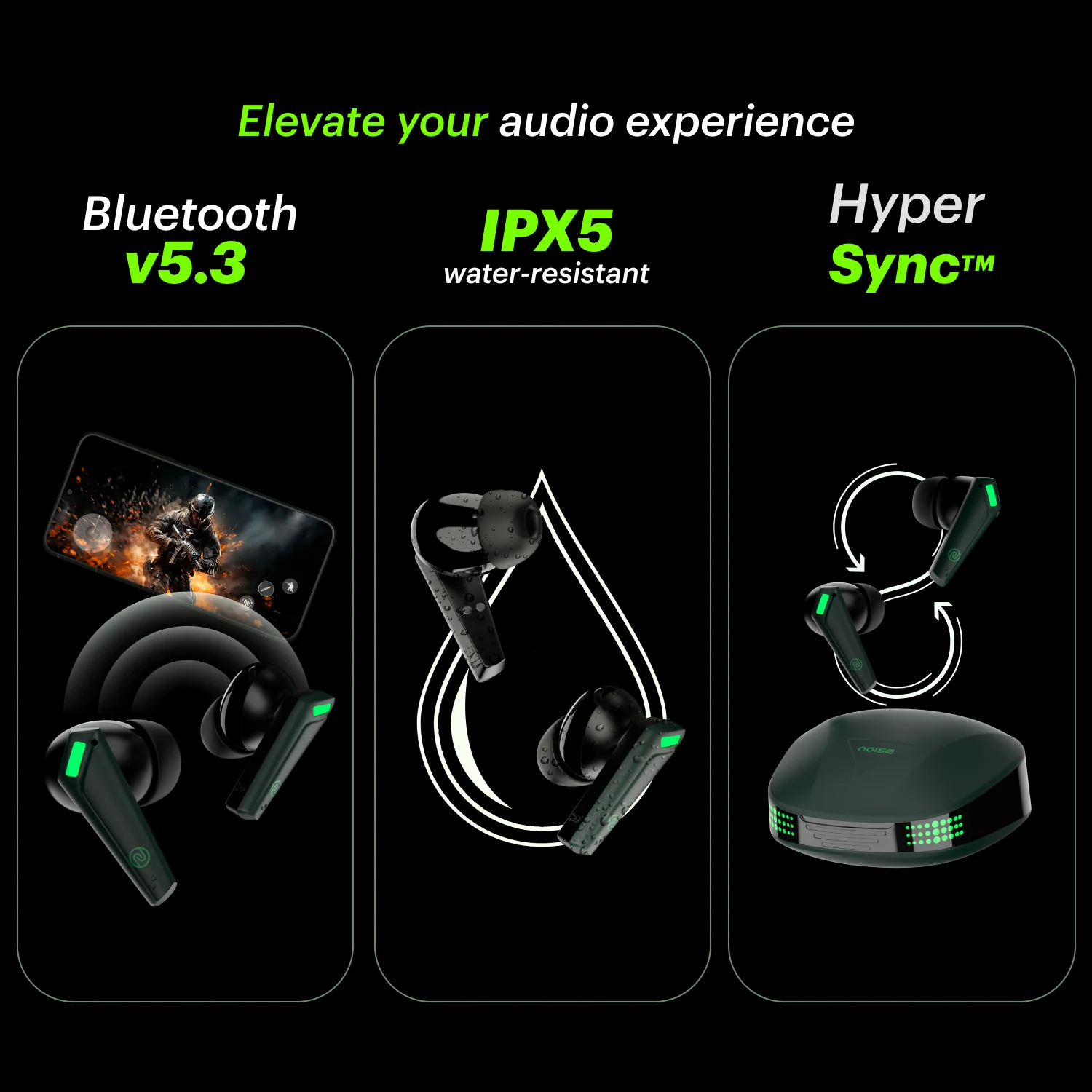 Buds Combat Z In-Ear Truly Wireless Gaming Earbuds with 35ms Low Latency, 50H of Playtime, Instacharge (10 min = 120 min), 10mm Driver,BT v5.3 - Image 16