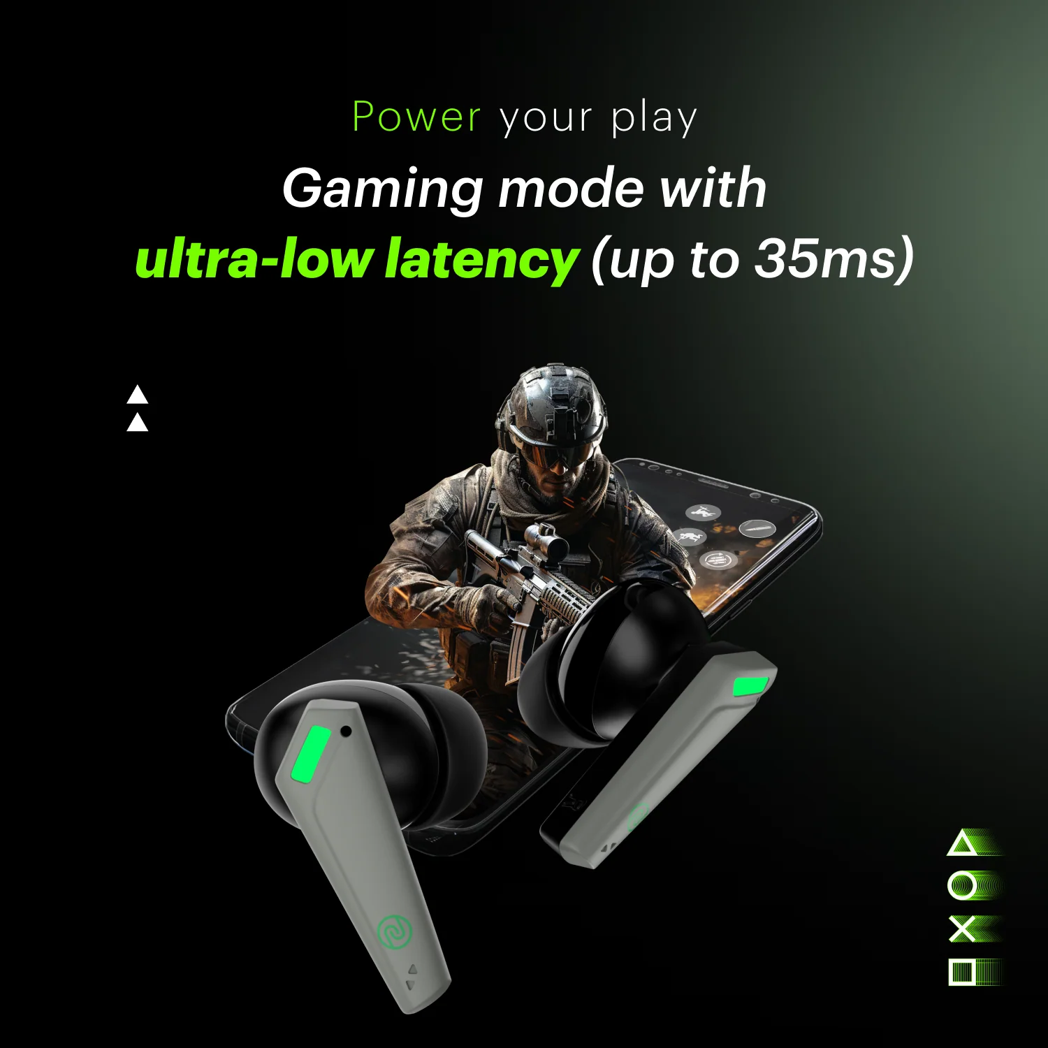 Buds Combat Z In-Ear Truly Wireless Gaming Earbuds with 35ms Low Latency, 50H of Playtime, Instacharge (10 min = 120 min), 10mm Driver,BT v5.3 - Image 19