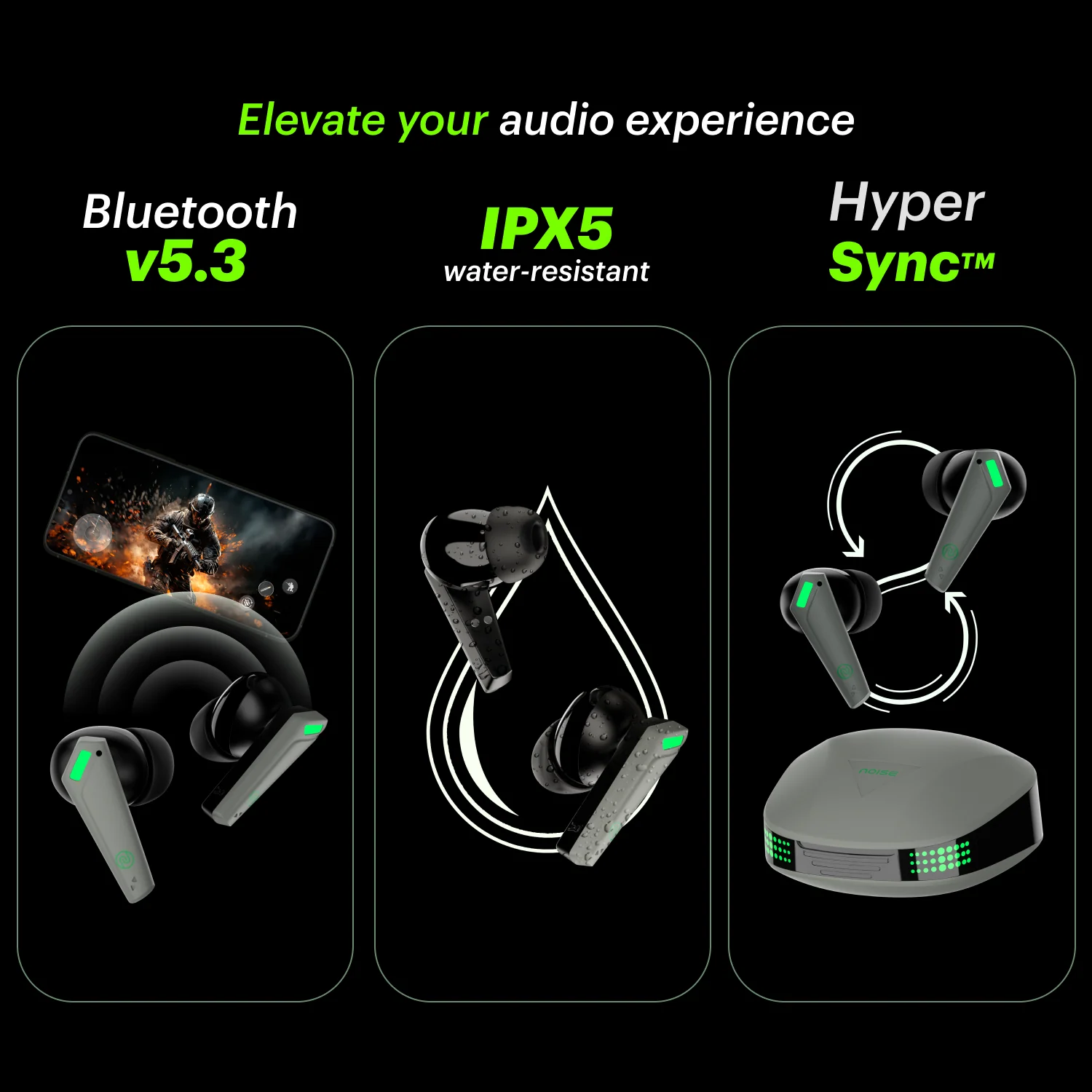 Buds Combat Z In-Ear Truly Wireless Gaming Earbuds with 35ms Low Latency, 50H of Playtime, Instacharge (10 min = 120 min), 10mm Driver,BT v5.3 - Image 23