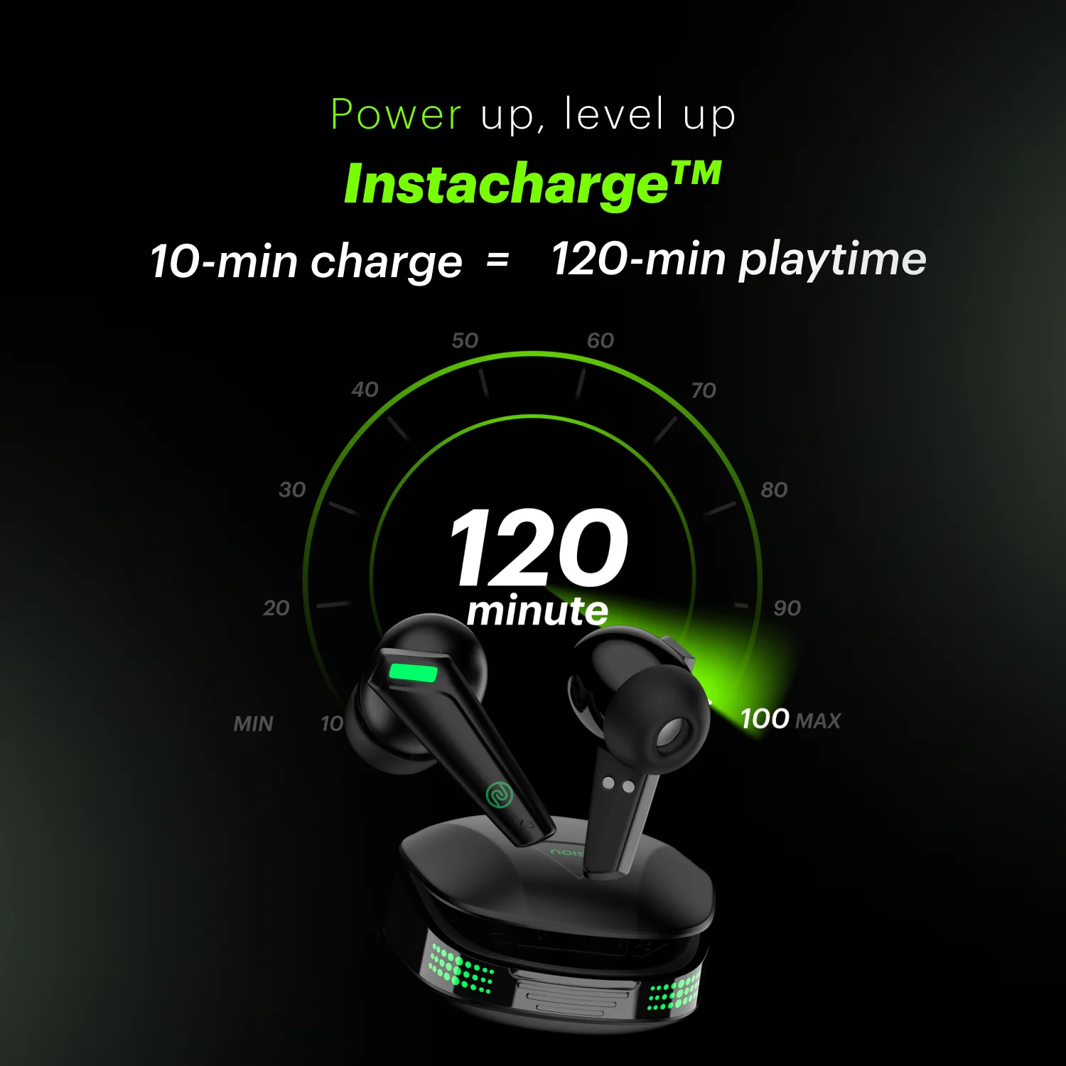 Buds Combat Z In-Ear Truly Wireless Gaming Earbuds with 35ms Low Latency, 50H of Playtime, Instacharge (10 min = 120 min), 10mm Driver,BT v5.3 - Image 7