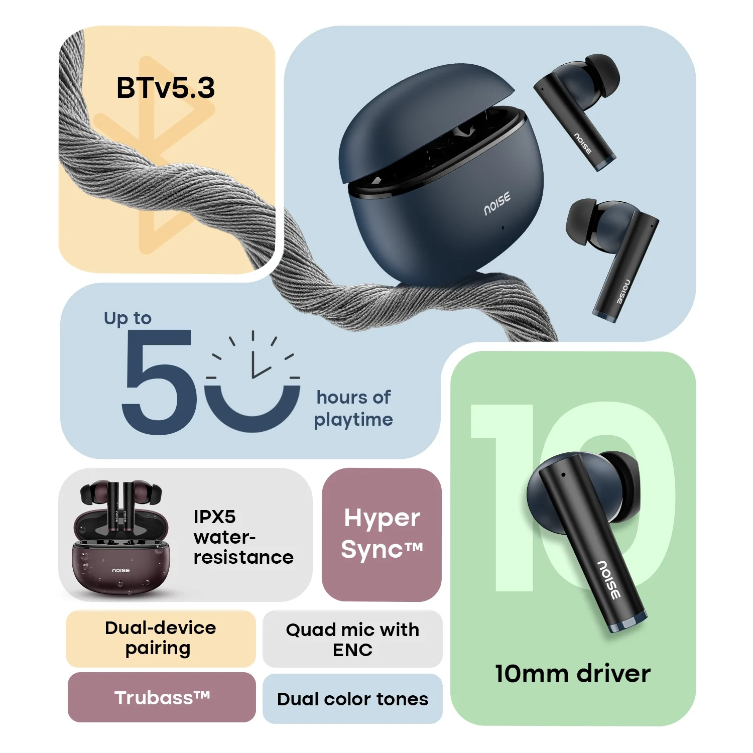 Noise Buds VS501 Truly Wireless Bluetooth Earbuds - Image 26