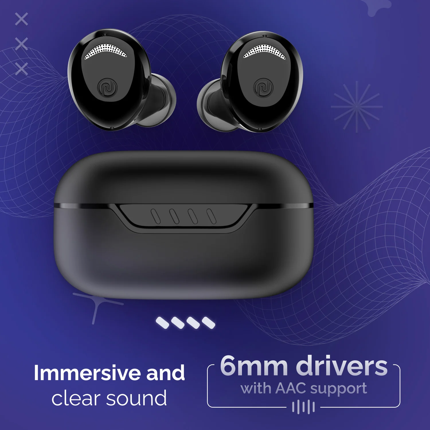 Noise Buds Trance with 45 Hrs Playtime, Low Latency (up to 40ms), HyperSync, and IPX5 Bluetooth Headset - Image 11