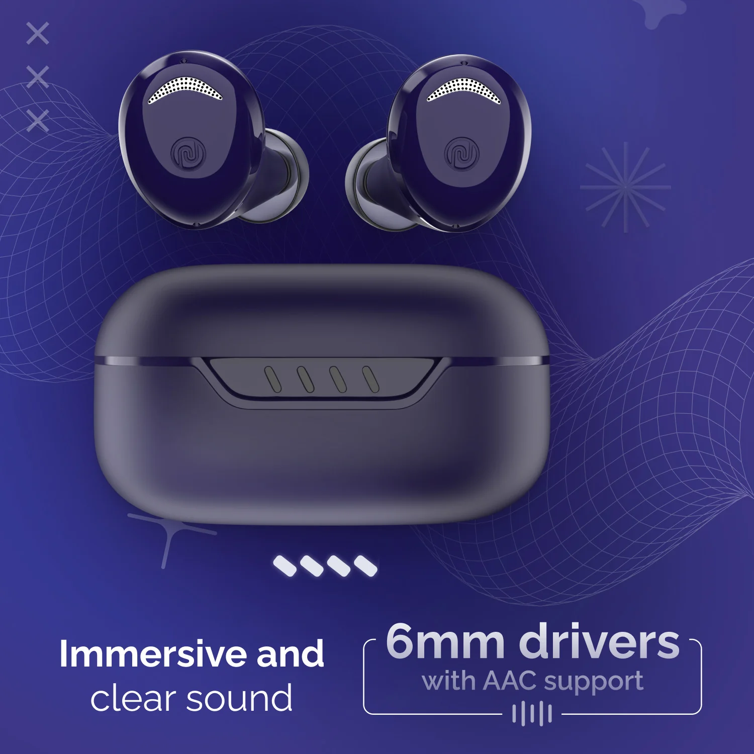 Noise Buds Trance with 45 Hrs Playtime, Low Latency (up to 40ms), HyperSync, and IPX5 Bluetooth Headset - Image 25
