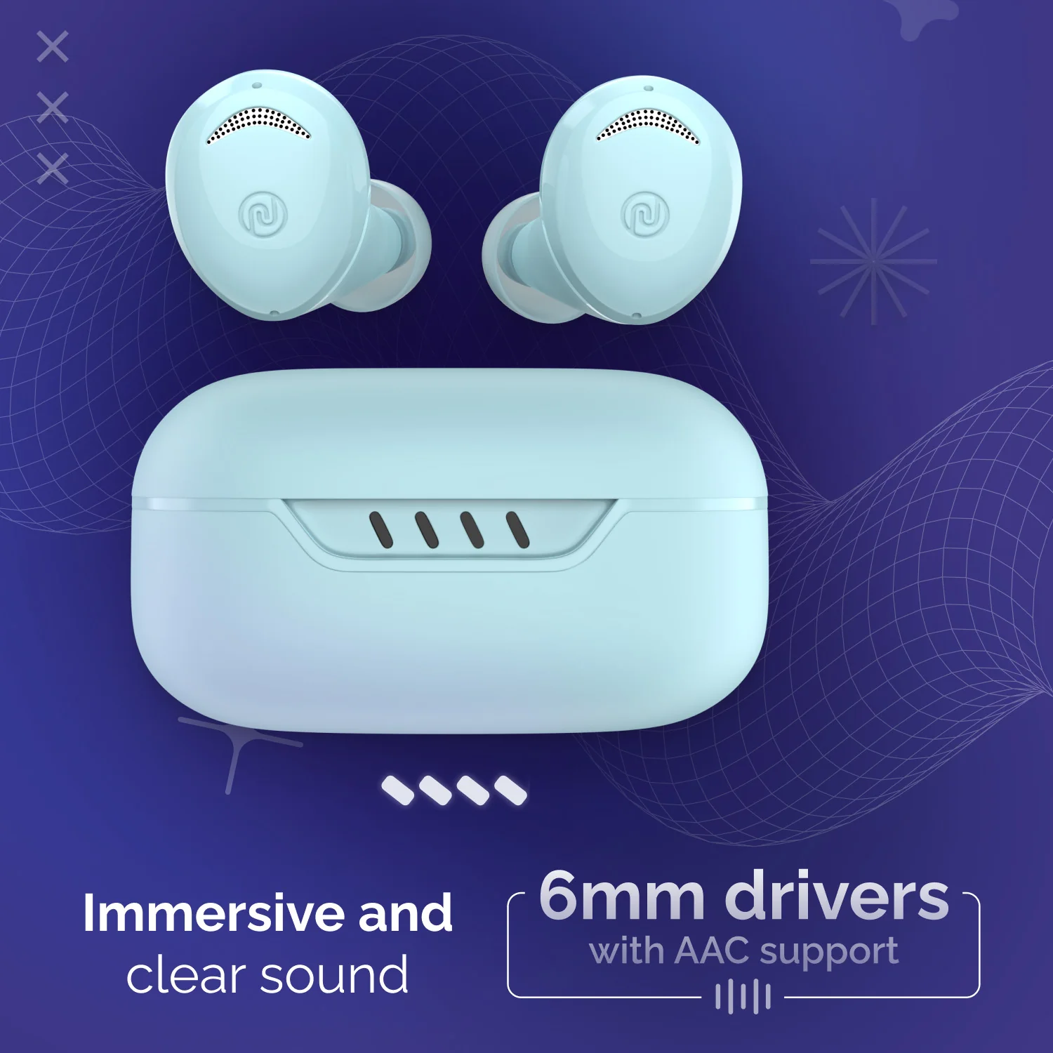 Noise Buds Trance with 45 Hrs Playtime, Low Latency (up to 40ms), HyperSync, and IPX5 Bluetooth Headset - Image 33