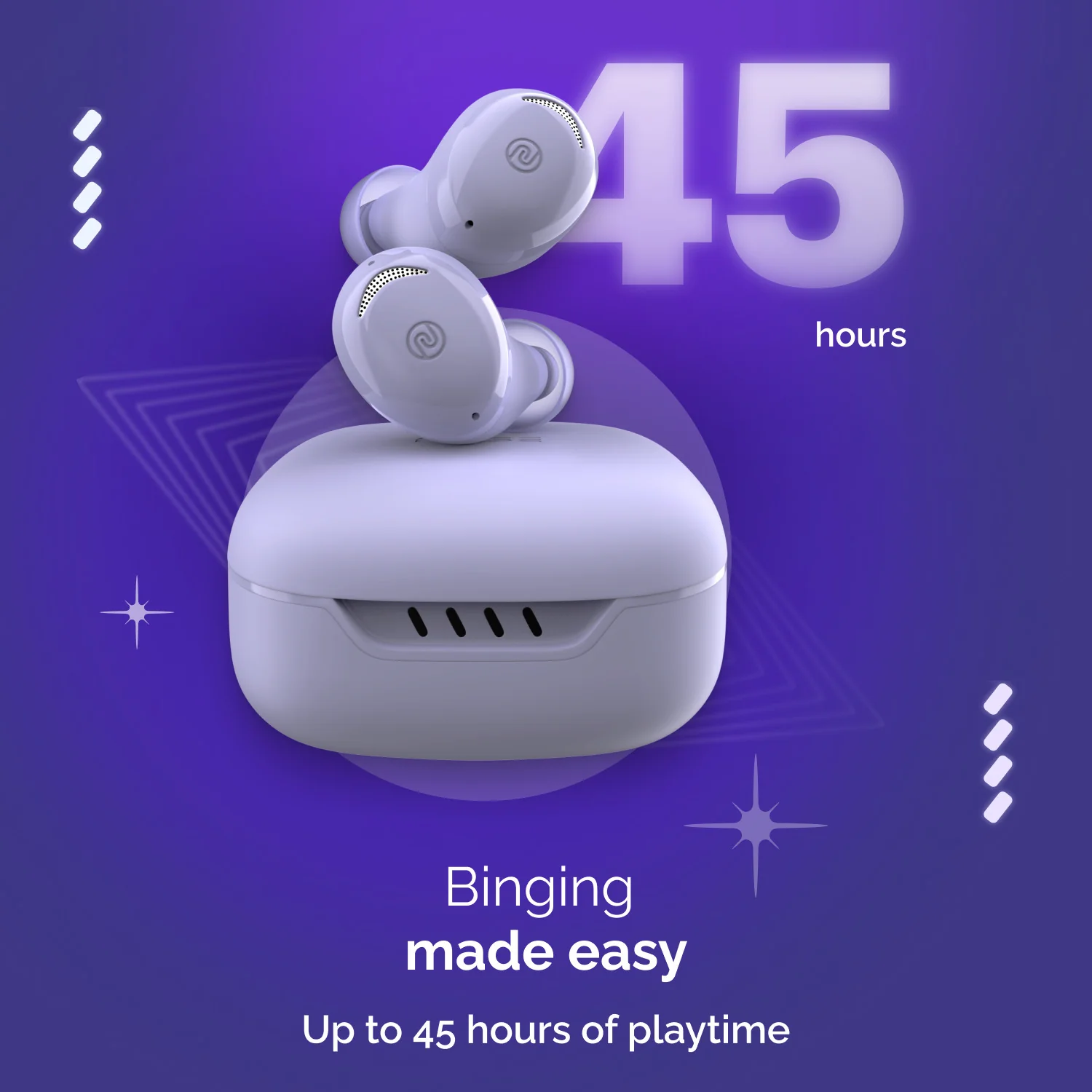 Noise Buds Trance with 45 Hrs Playtime, Low Latency (up to 40ms), HyperSync, and IPX5 Bluetooth Headset - Image 38