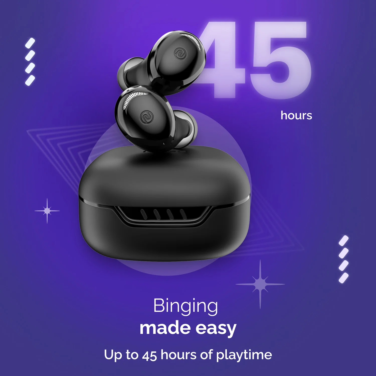 Noise Buds Trance with 45 Hrs Playtime, Low Latency (up to 40ms), HyperSync, and IPX5 Bluetooth Headset - Image 8