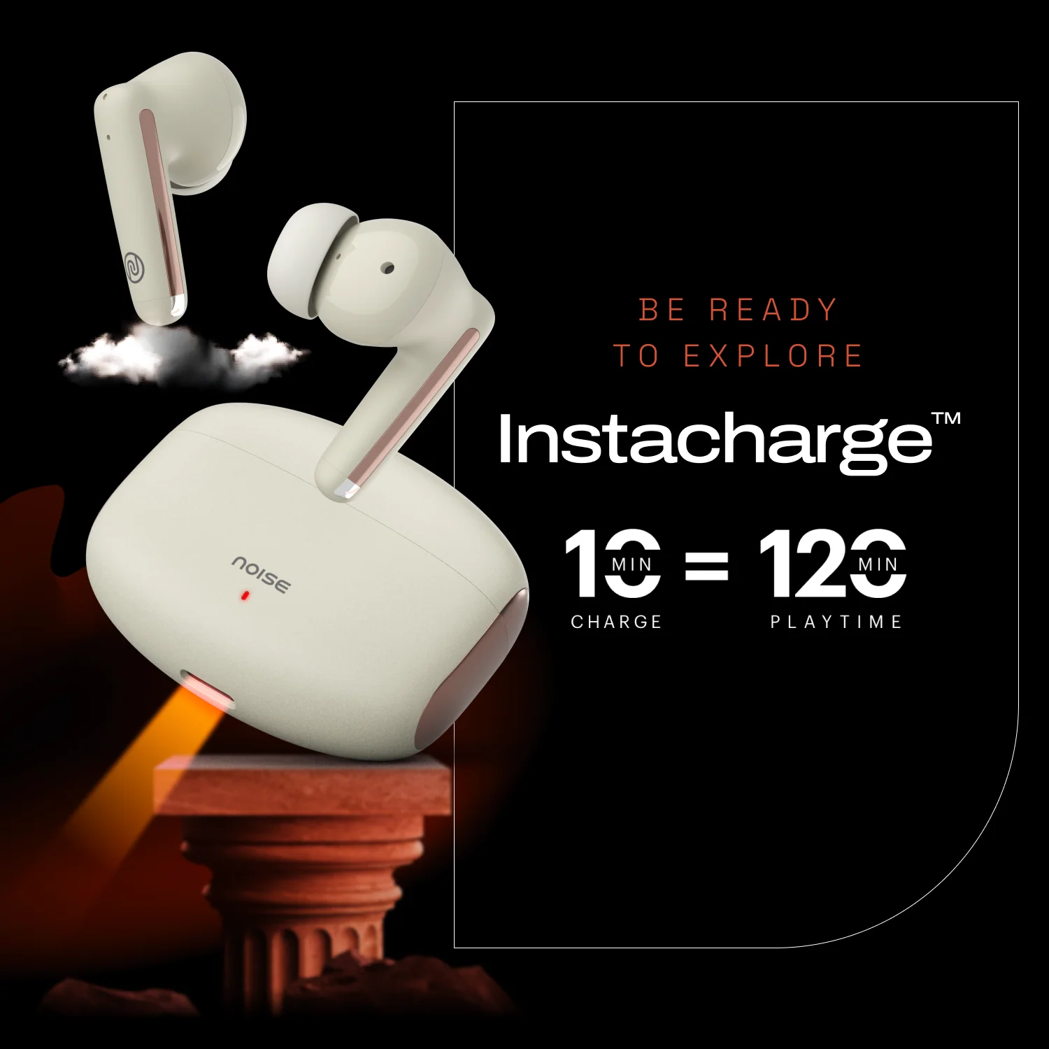 Noise Buds Venus Truly Wireless in-Ear Earbuds with ANC (Up to 30dB), 40H Playtime, Quad Mic with ENC, Instacharge (10 min = 120 min), Low Latency(up to 45ms), 10mm Driver - Image 10