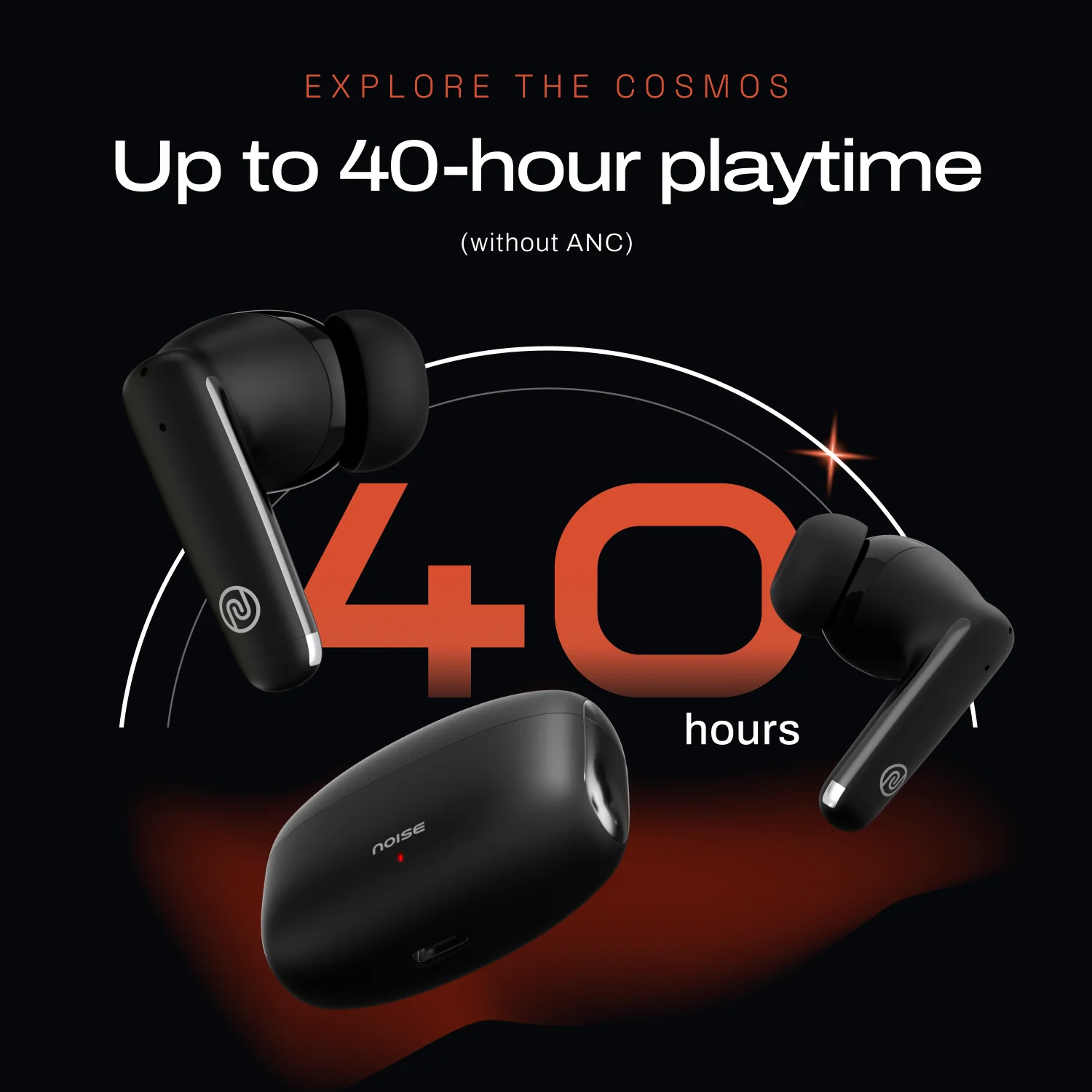 Noise Buds Venus Truly Wireless in-Ear Earbuds with ANC (Up to 30dB), 40H Playtime, Quad Mic with ENC, Instacharge (10 min = 120 min), Low Latency(up to 45ms), 10mm Driver - Image 15