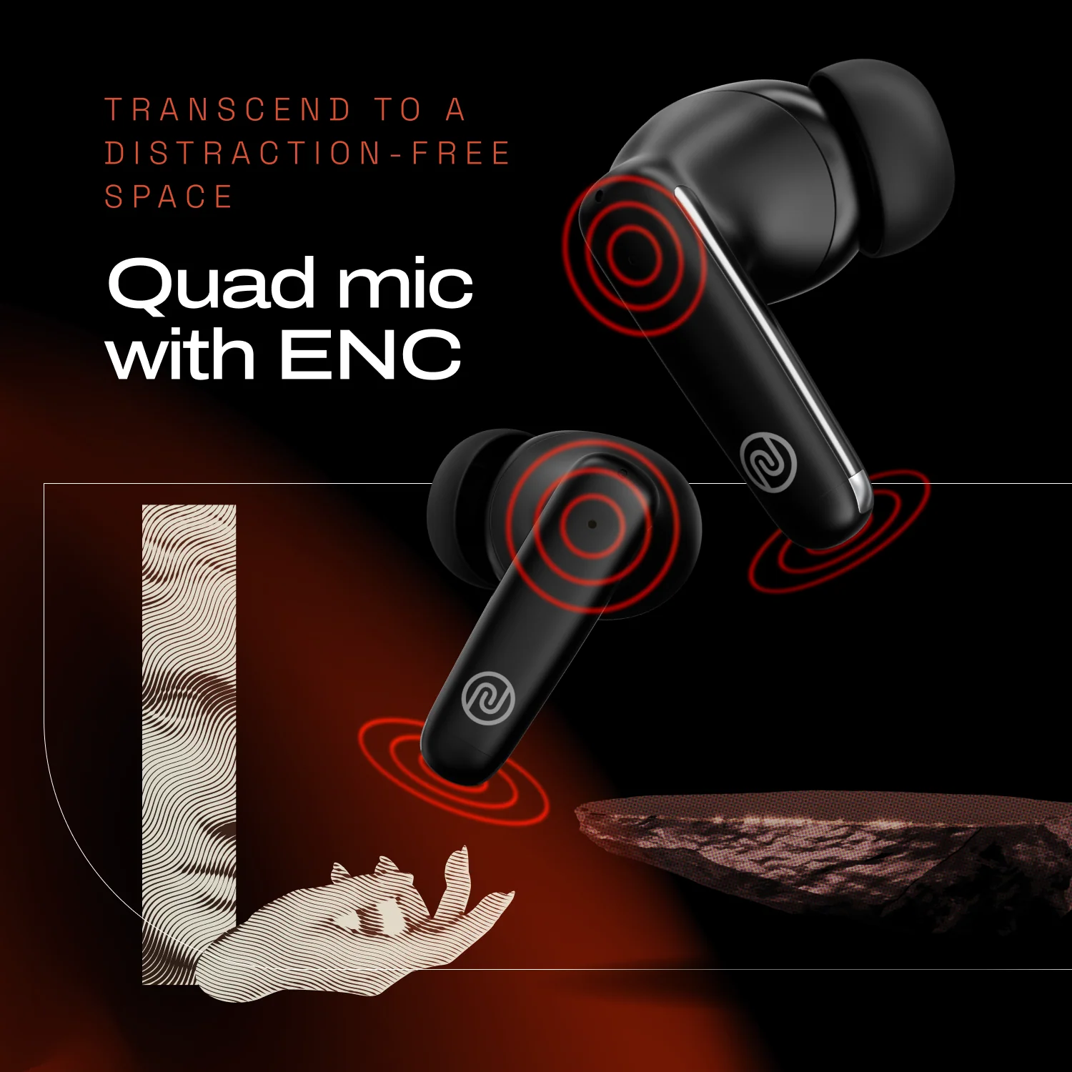 Noise Buds Venus Truly Wireless in-Ear Earbuds with ANC (Up to 30dB), 40H Playtime, Quad Mic with ENC, Instacharge (10 min = 120 min), Low Latency(up to 45ms), 10mm Driver - Image 16