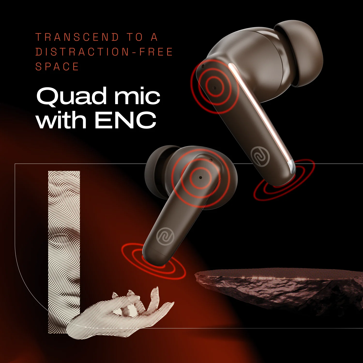 Noise Buds Venus Truly Wireless in-Ear Earbuds with ANC (Up to 30dB), 40H Playtime, Quad Mic with ENC, Instacharge (10 min = 120 min), Low Latency(up to 45ms), 10mm Driver - Image 23