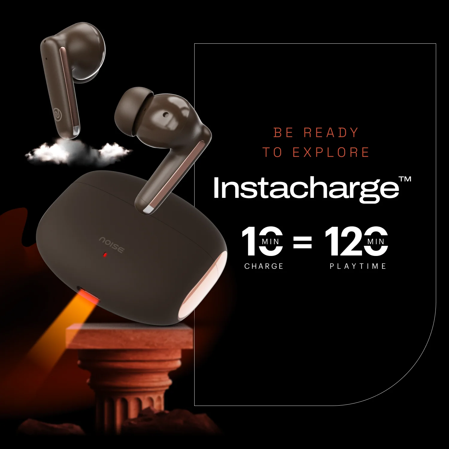 Noise Buds Venus Truly Wireless in-Ear Earbuds with ANC (Up to 30dB), 40H Playtime, Quad Mic with ENC, Instacharge (10 min = 120 min), Low Latency(up to 45ms), 10mm Driver - Image 24