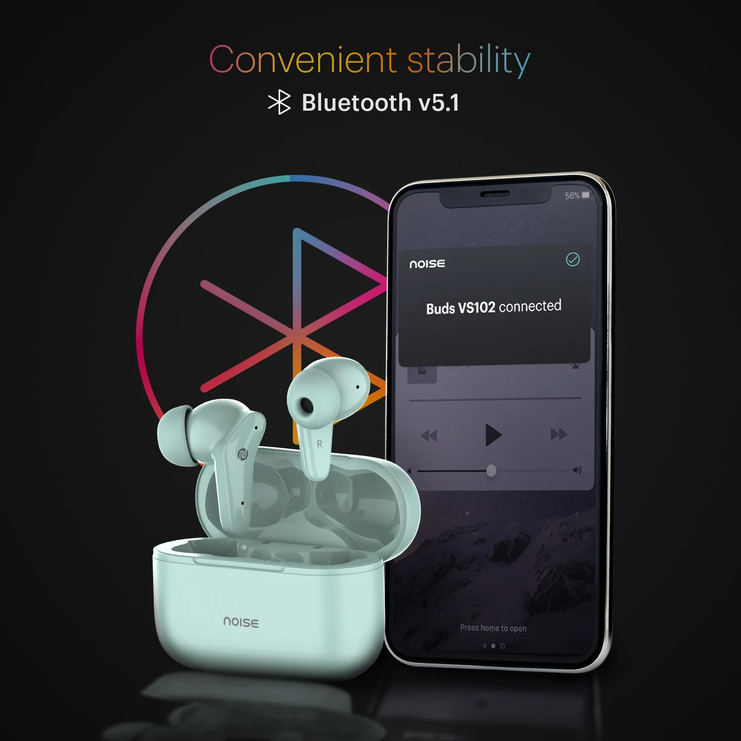 Noise Buds VS102 with 50 Hrs Playtime, 11mm Driver, IPX5 and Unique Flybird Design Bluetooth Headset - Image 12