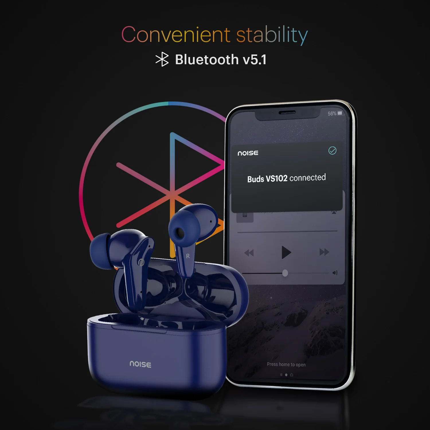 Noise Buds VS102 with 50 Hrs Playtime, 11mm Driver, IPX5 and Unique Flybird Design Bluetooth Headset - Image 20