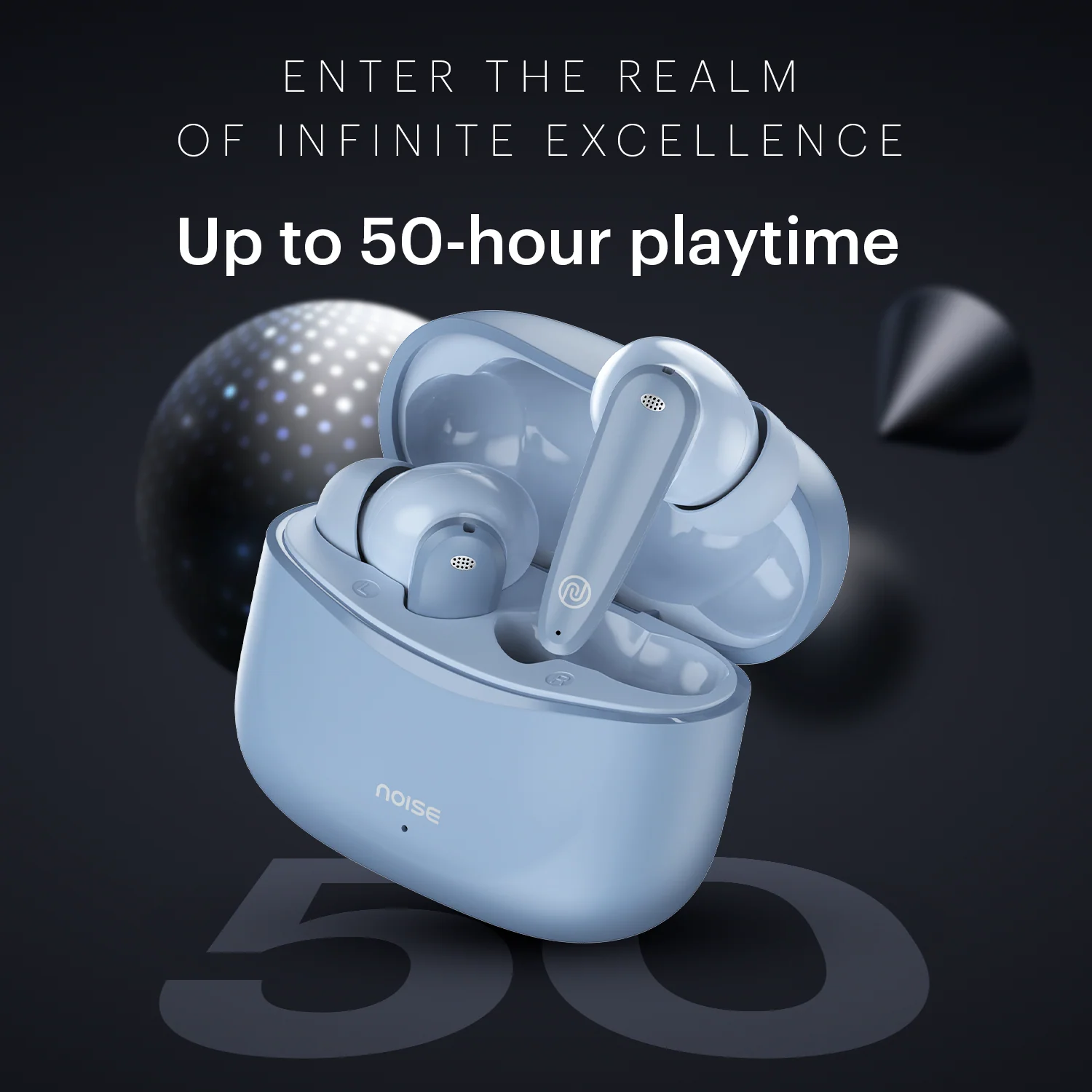 Noise Buds VS106 Truly Wireless In-Ear Earbuds with 50H Playtime, Quad Mic with ENC, Instacharge (10 min = 200 min),Ultra-Low Latency(up to 40ms), 10mm Driver, and BT v5.3 - Image 13