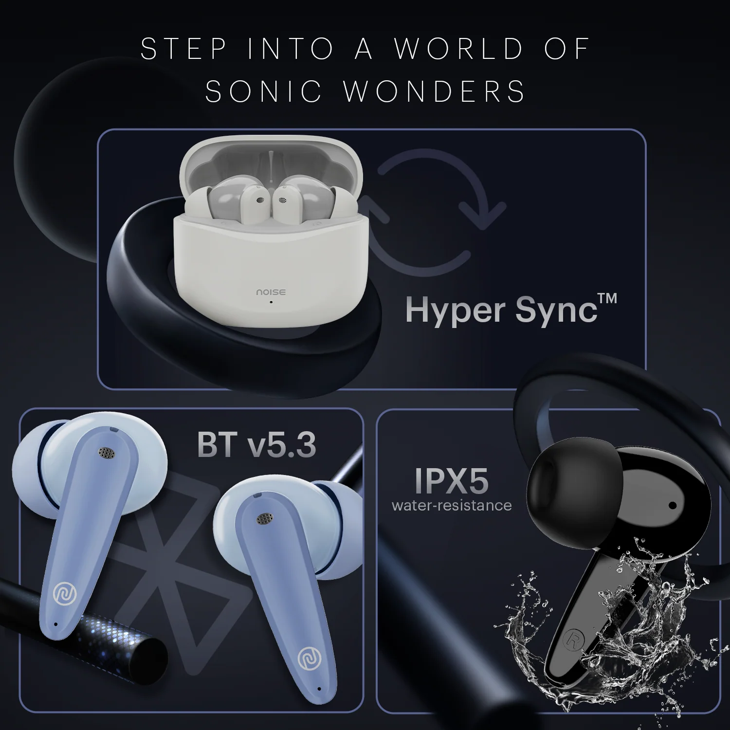 Noise Buds VS106 Truly Wireless In-Ear Earbuds with 50H Playtime, Quad Mic with ENC, Instacharge (10 min = 200 min),Ultra-Low Latency(up to 40ms), 10mm Driver, and BT v5.3 - Image 26