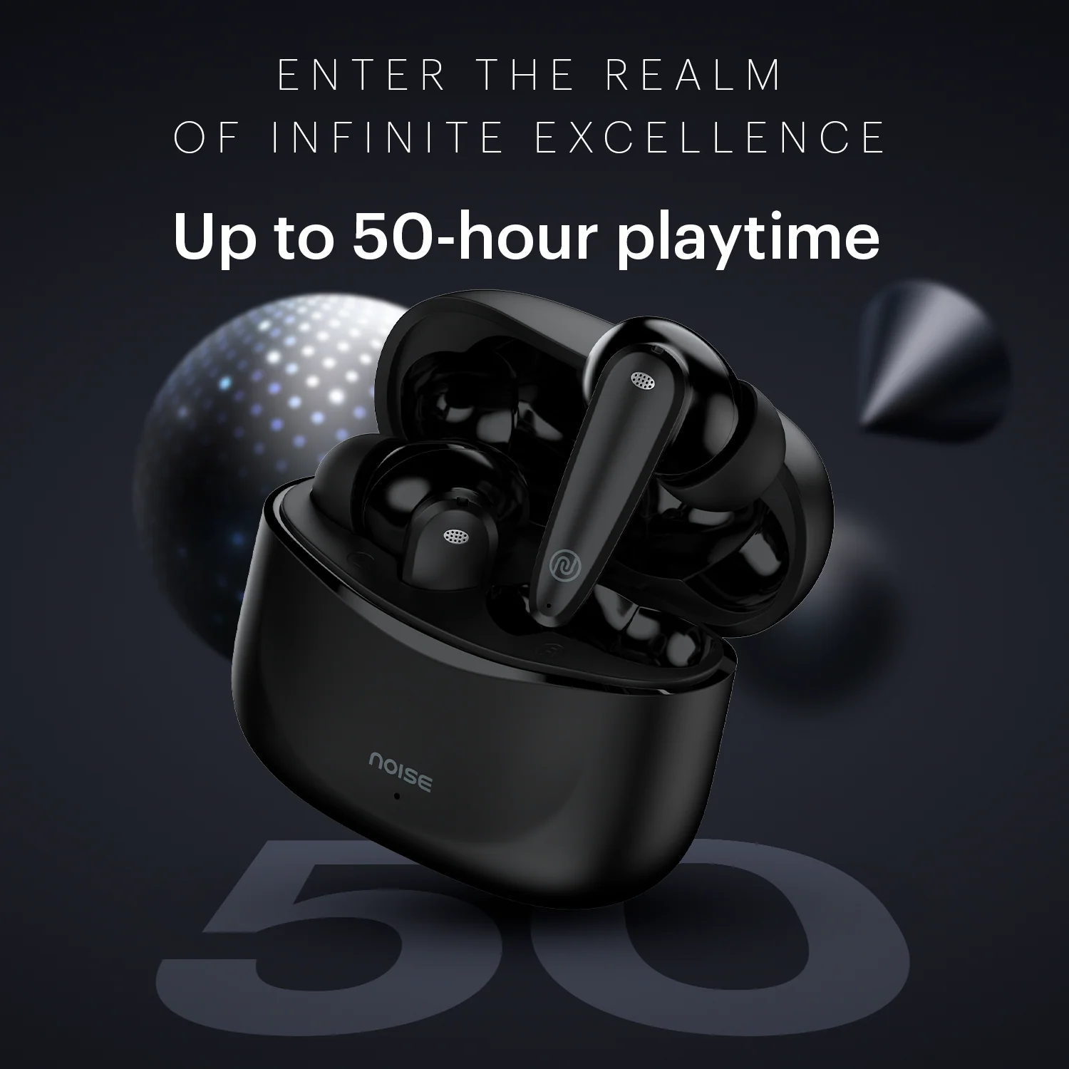 Noise Buds VS106 Truly Wireless In-Ear Earbuds with 50H Playtime, Quad Mic with ENC, Instacharge (10 min = 200 min),Ultra-Low Latency(up to 40ms), 10mm Driver, and BT v5.3 - Image 5