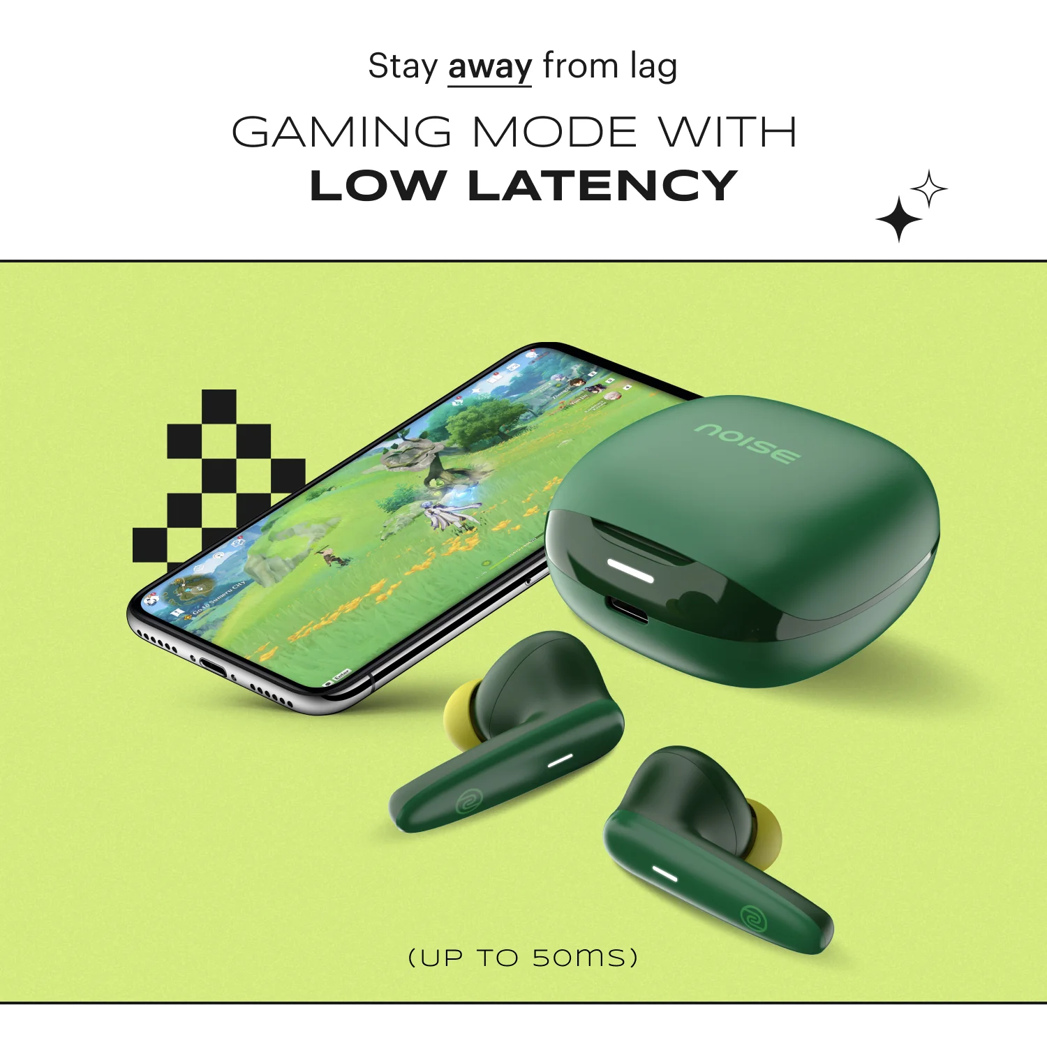 Noise Buds VS401 In-Ear Truly Wireless Earbuds with 50H of Playtime, Low Latency (up to 50ms), Quad Mic with ENC, Instacharge (10 min = 200 min), 10mm Driver, BT v5.3 - Image 14