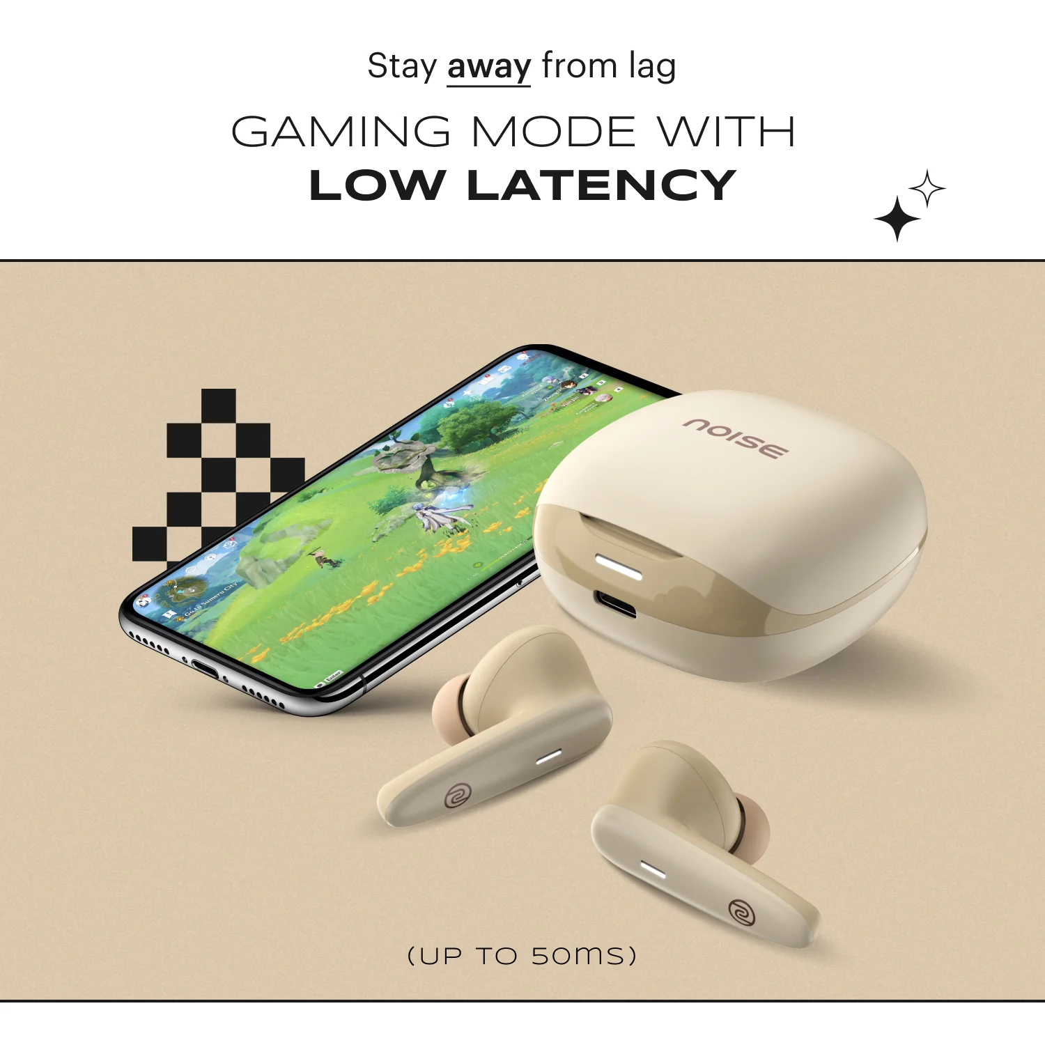 Noise Buds VS401 In-Ear Truly Wireless Earbuds with 50H of Playtime, Low Latency (up to 50ms), Quad Mic with ENC, Instacharge (10 min = 200 min), 10mm Driver, BT v5.3 - Image 20