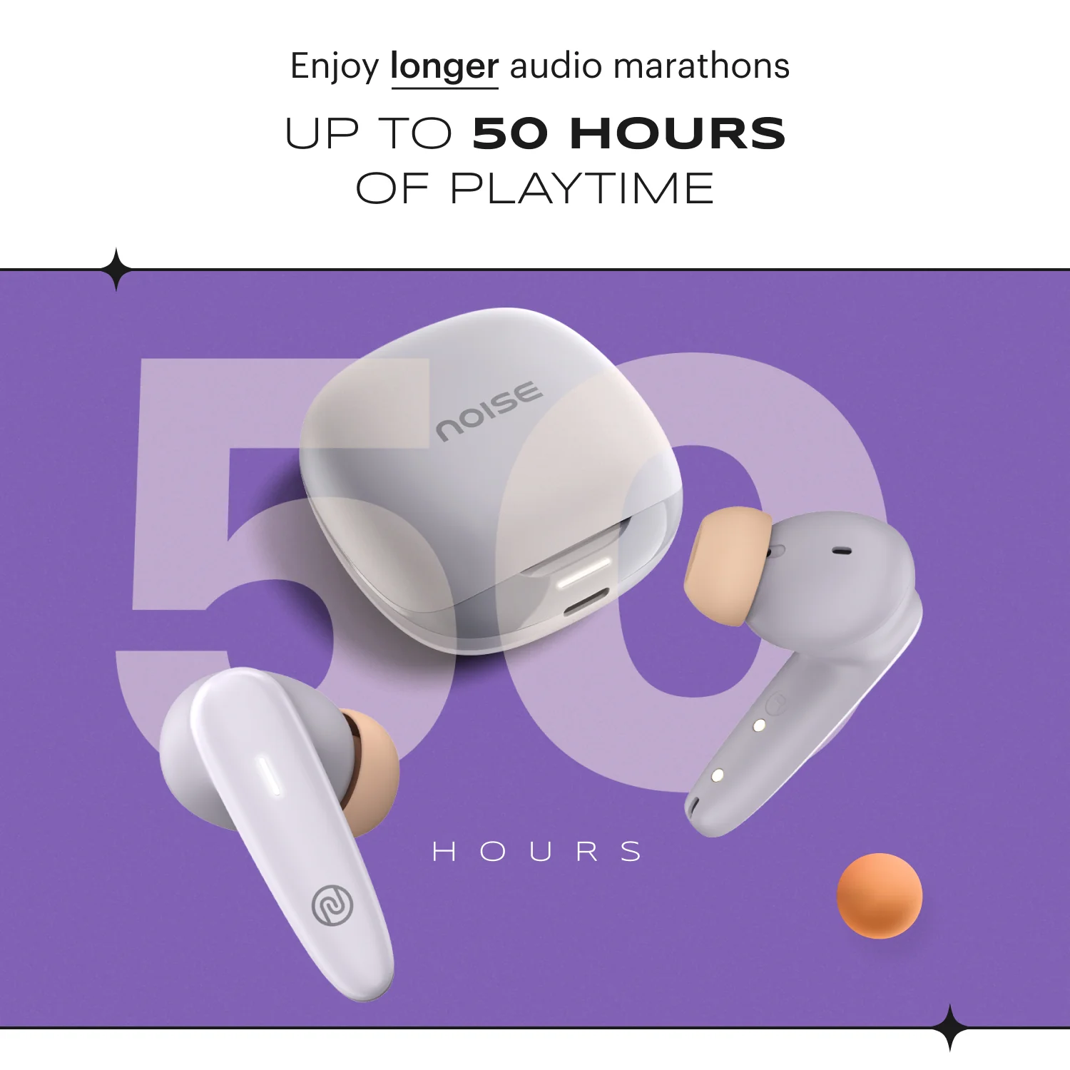 Noise Buds VS401 In-Ear Truly Wireless Earbuds with 50H of Playtime, Low Latency (up to 50ms), Quad Mic with ENC, Instacharge (10 min = 200 min), 10mm Driver, BT v5.3 - Image 22