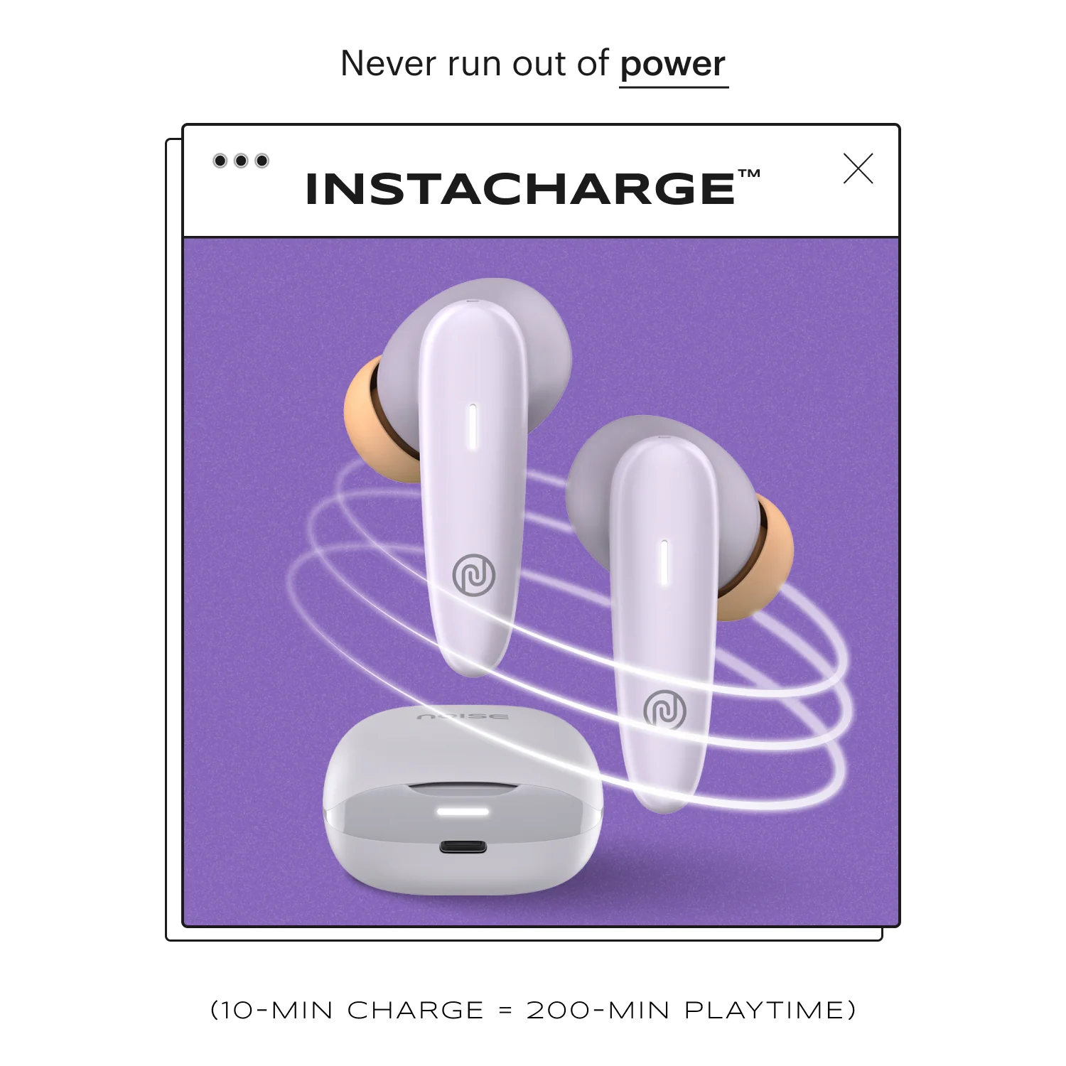 Noise Buds VS401 In-Ear Truly Wireless Earbuds with 50H of Playtime, Low Latency (up to 50ms), Quad Mic with ENC, Instacharge (10 min = 200 min), 10mm Driver, BT v5.3 - Image 24