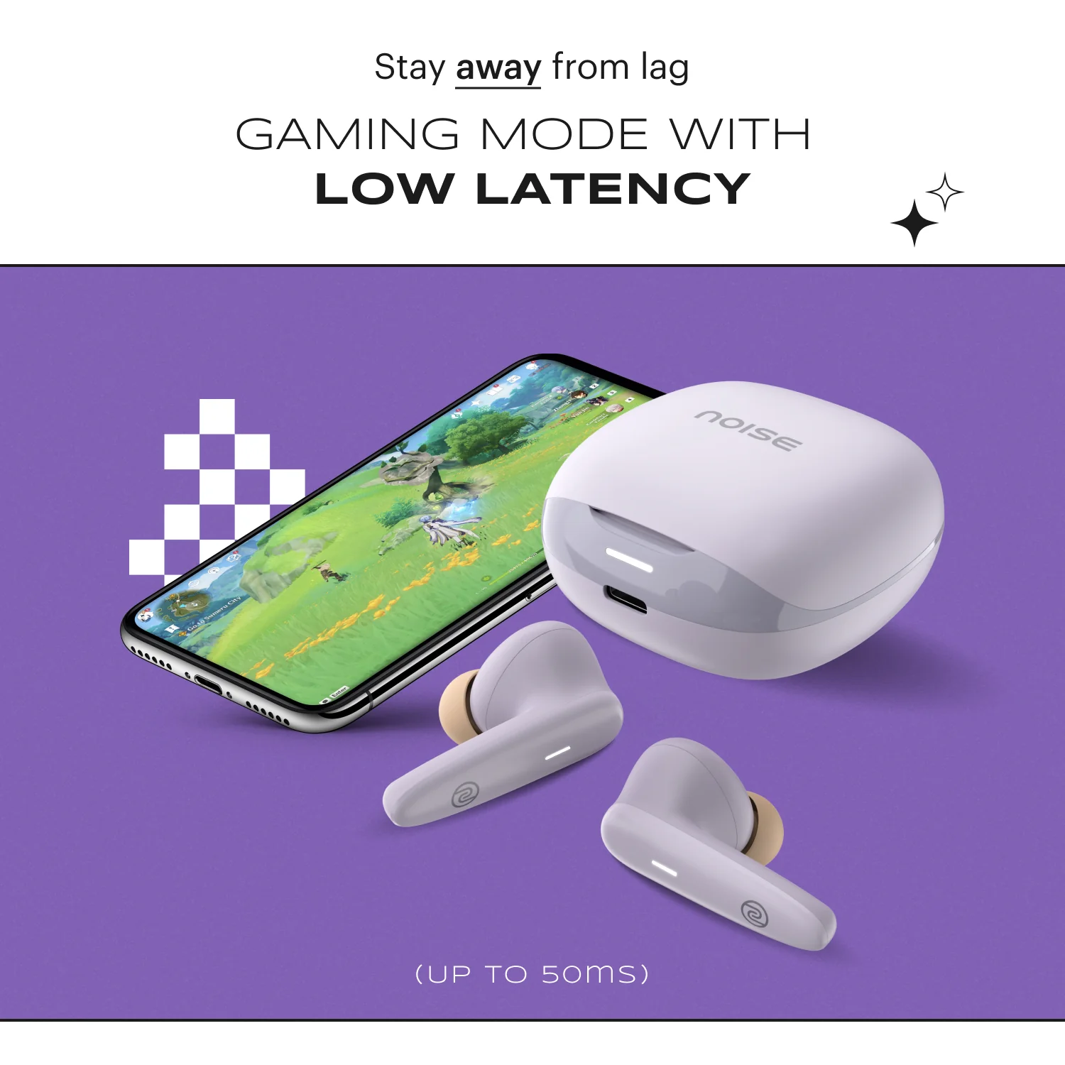Noise Buds VS401 In-Ear Truly Wireless Earbuds with 50H of Playtime, Low Latency (up to 50ms), Quad Mic with ENC, Instacharge (10 min = 200 min), 10mm Driver, BT v5.3 - Image 25