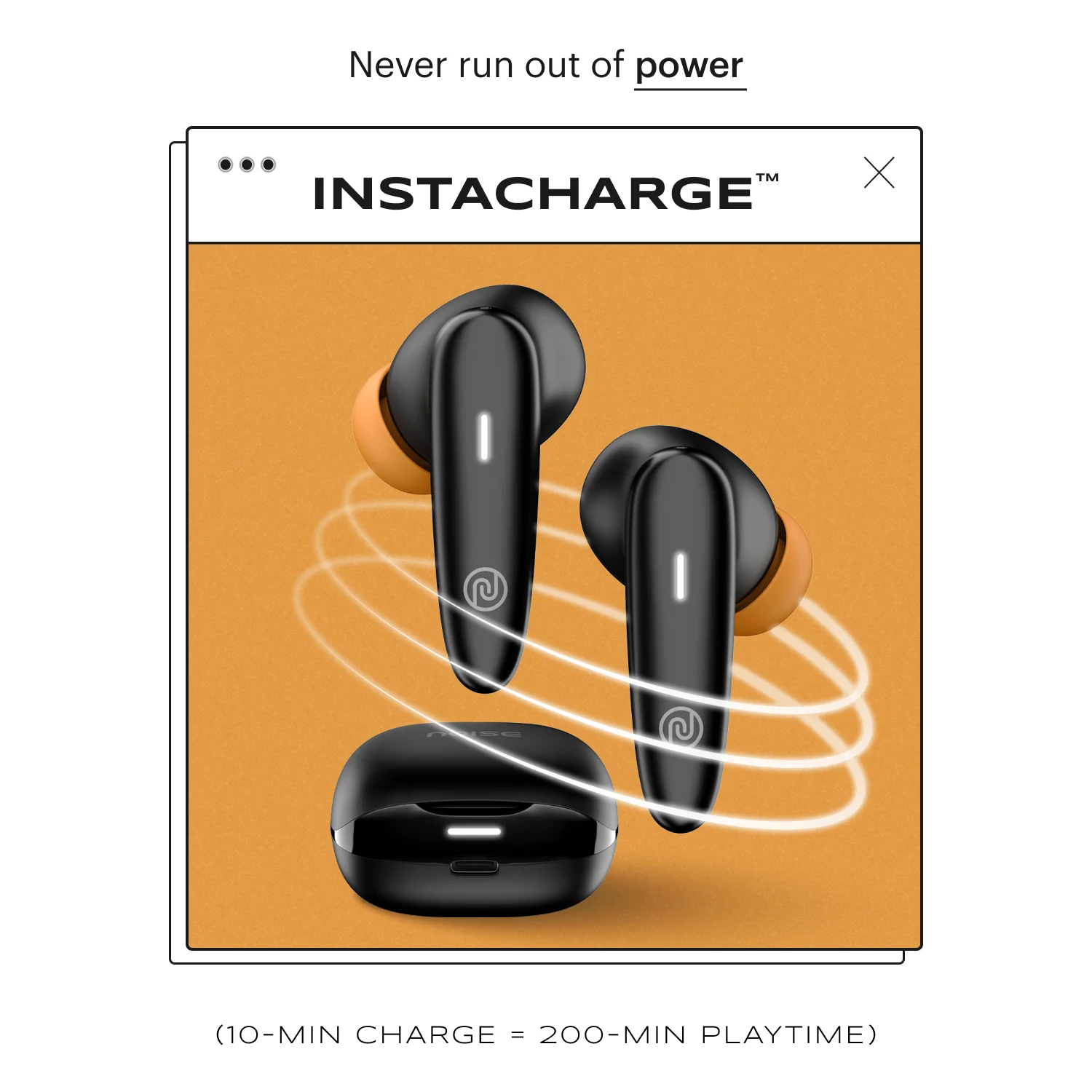 Noise Buds VS401 In-Ear Truly Wireless Earbuds with 50H of Playtime, Low Latency (up to 50ms), Quad Mic with ENC, Instacharge (10 min = 200 min), 10mm Driver, BT v5.3 - Image 8