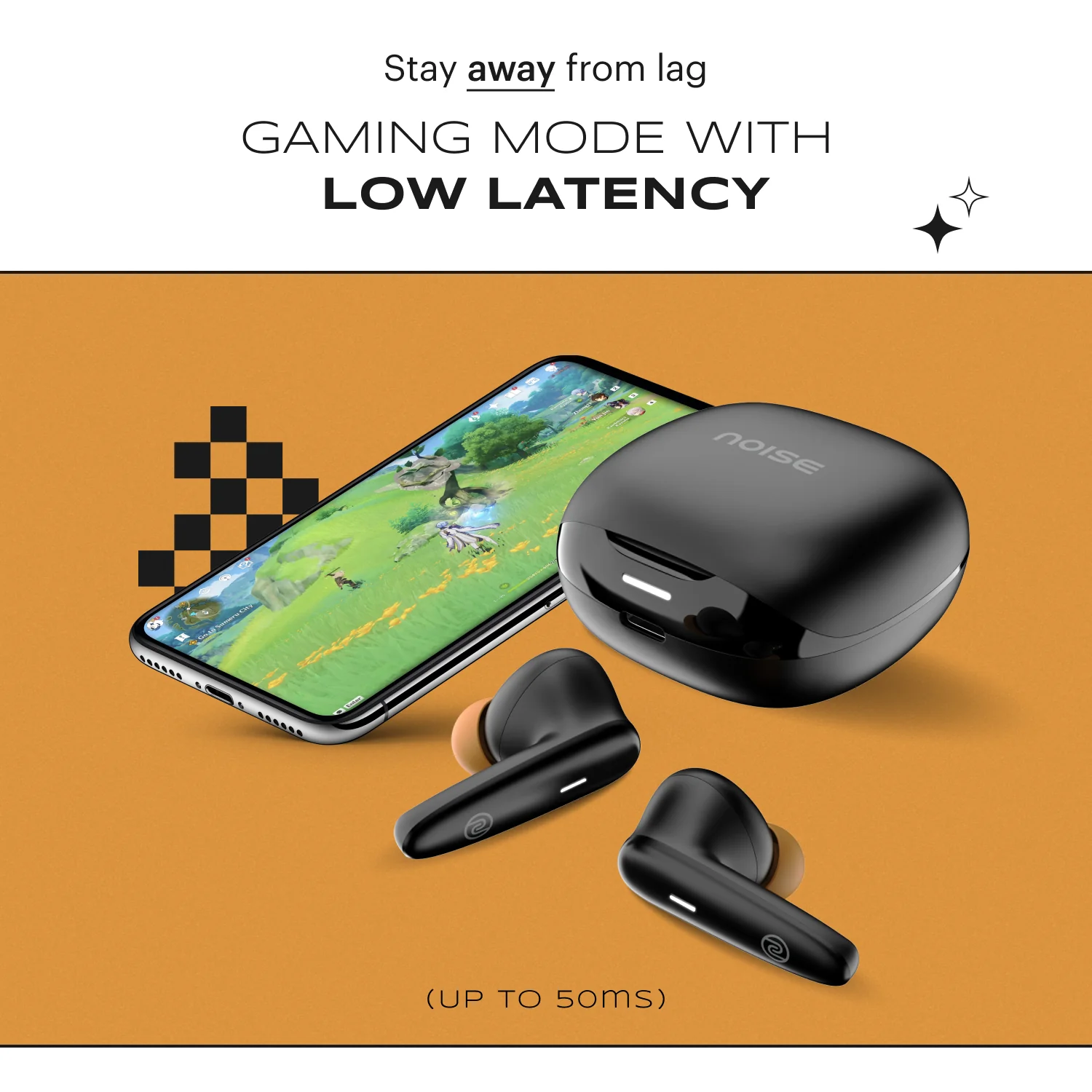 Noise Buds VS401 In-Ear Truly Wireless Earbuds with 50H of Playtime, Low Latency (up to 50ms), Quad Mic with ENC, Instacharge (10 min = 200 min), 10mm Driver, BT v5.3 - Image 9