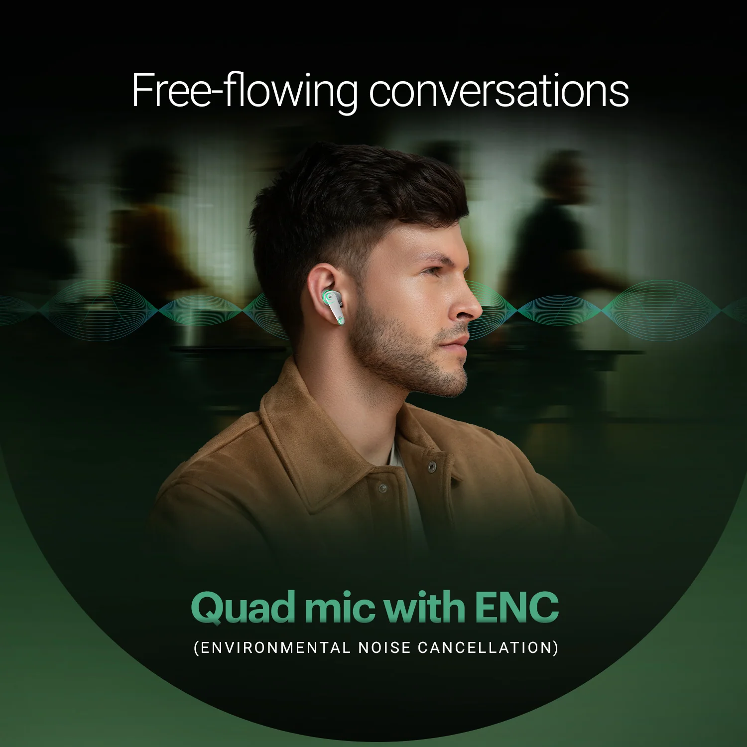 Noise Buds VS404 with 50 Hours Playtime, ENC with Quad Mic, 3 EQ modes Bluetooth Headset - Image 8
