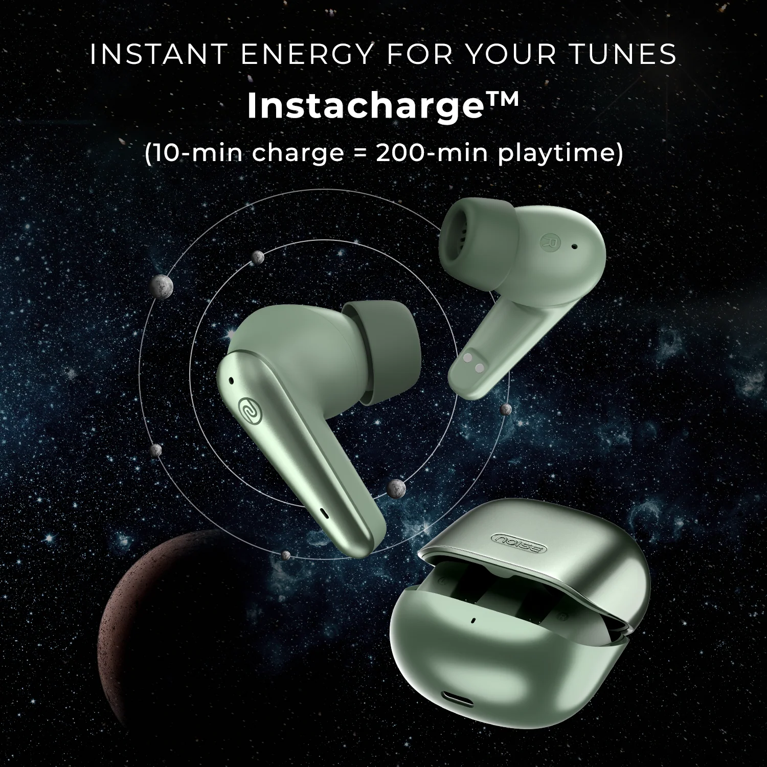 Noise Buds X Prime in-Ear Truly Wireless Earbuds with 120H of Playtime, Quad Mic with ENC, Instacharge (10 min = 200 min),Premium Dual Tone Finish, 11mm Driver, BT v5.3 - Image 10
