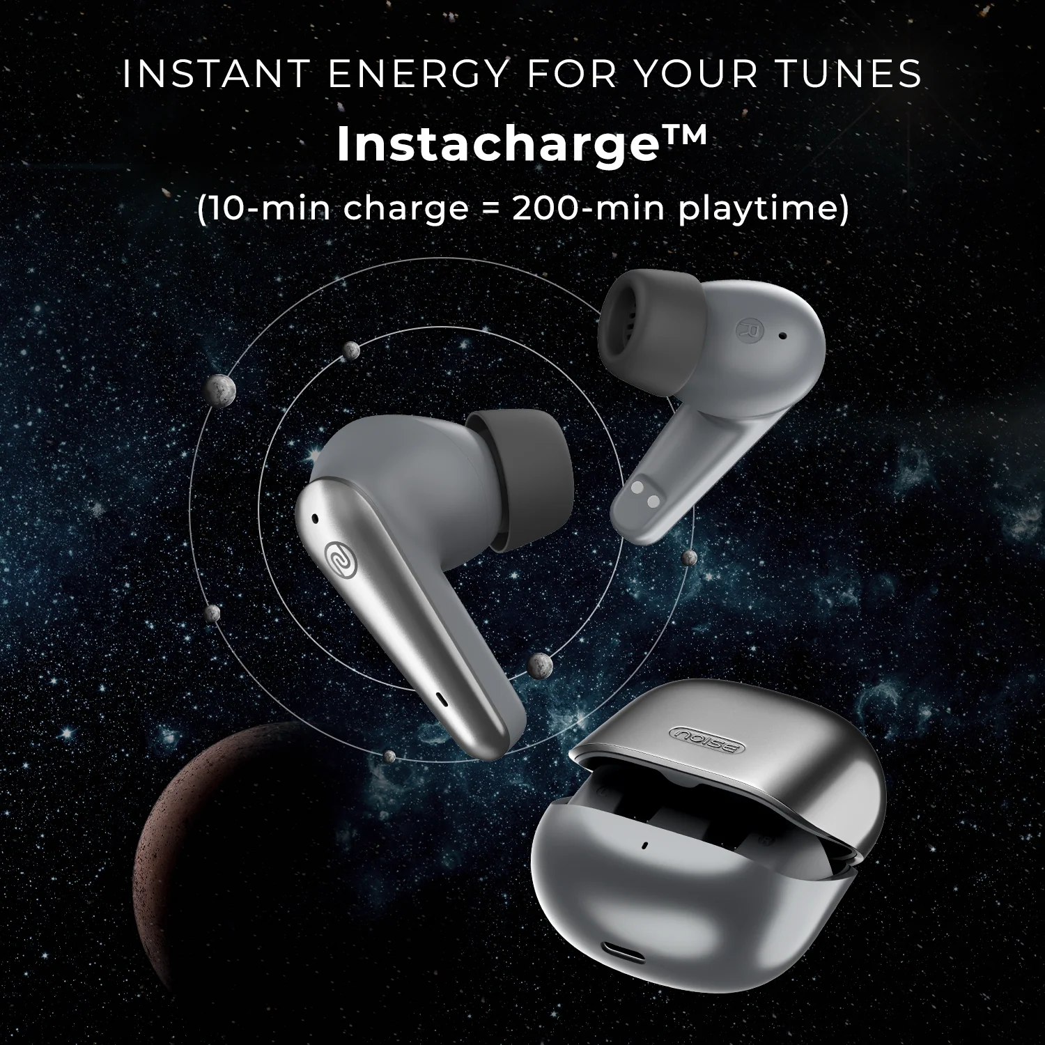 Noise Buds X Prime in-Ear Truly Wireless Earbuds with 120H of Playtime, Quad Mic with ENC, Instacharge (10 min = 200 min),Premium Dual Tone Finish, 11mm Driver, BT v5.3 - Image 18