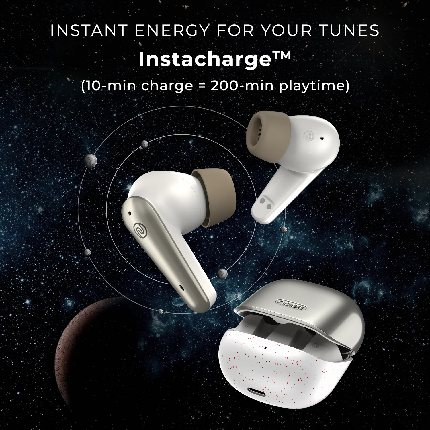 Noise Buds X Prime in-Ear Truly Wireless Earbuds with 120H of Playtime, Quad Mic with ENC, Instacharge (10 min = 200 min),Premium Dual Tone Finish, 11mm Driver, BT v5.3 - Image 26