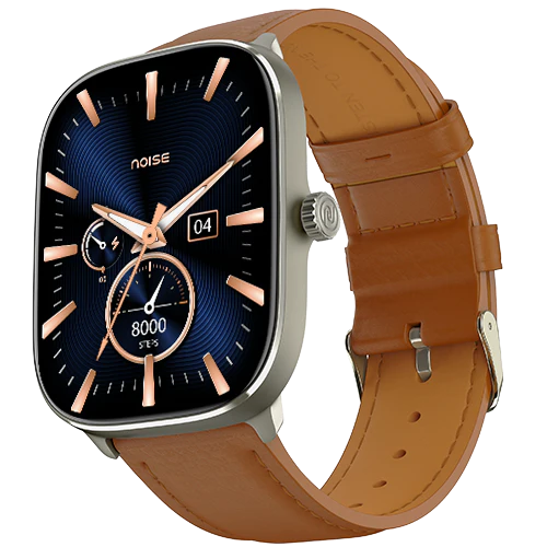 Noise New Macro Smart Watch with 2.0” HD Display,Metallic Finish BT Calling, Functional Crown, 7 Days Battery Life, Sleep Tracking, 200+ Watch Faces