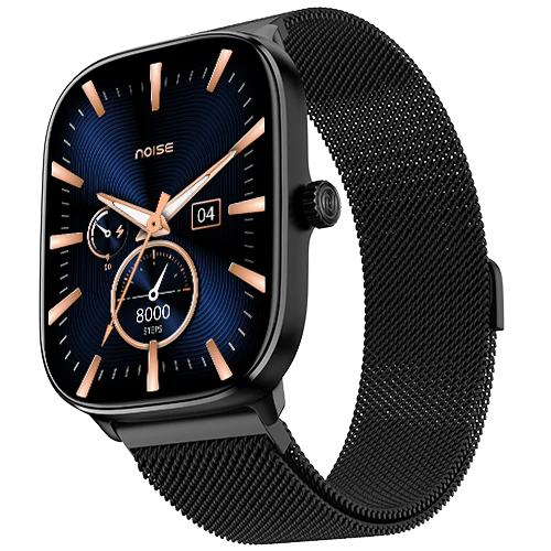 Noise New Macro Smart Watch with 2.0” HD Display,Metallic Finish BT Calling, Functional Crown, 7 Days Battery Life, Sleep Tracking, 200+ Watch Faces - Image 2