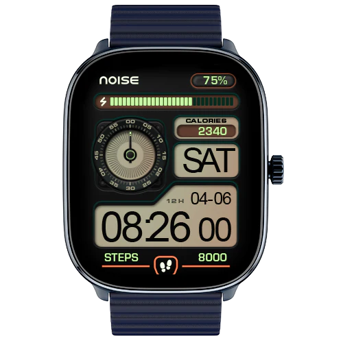 Noise New Macro Smart Watch with 2.0” HD Display,Metallic Finish BT Calling, Functional Crown, 7 Days Battery Life, Sleep Tracking, 200+ Watch Faces - Image 7