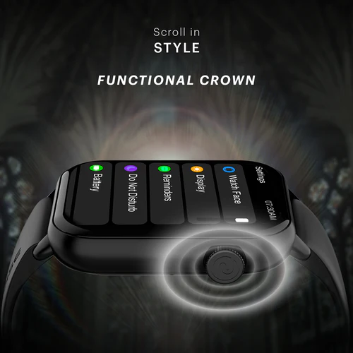 Noise Mighty BT Calling with 1.96" display, Metal Build & Functional Crown Smartwatch - Image 20
