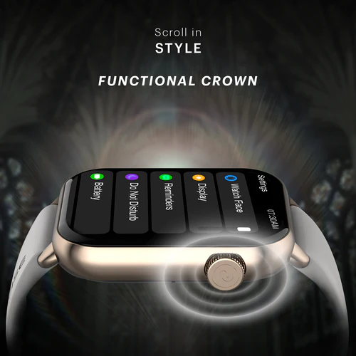 Noise Mighty BT Calling with 1.96" display, Metal Build & Functional Crown Smartwatch - Image 21
