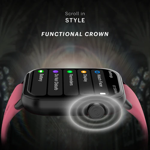 Noise Mighty BT Calling with 1.96" display, Metal Build & Functional Crown Smartwatch - Image 24