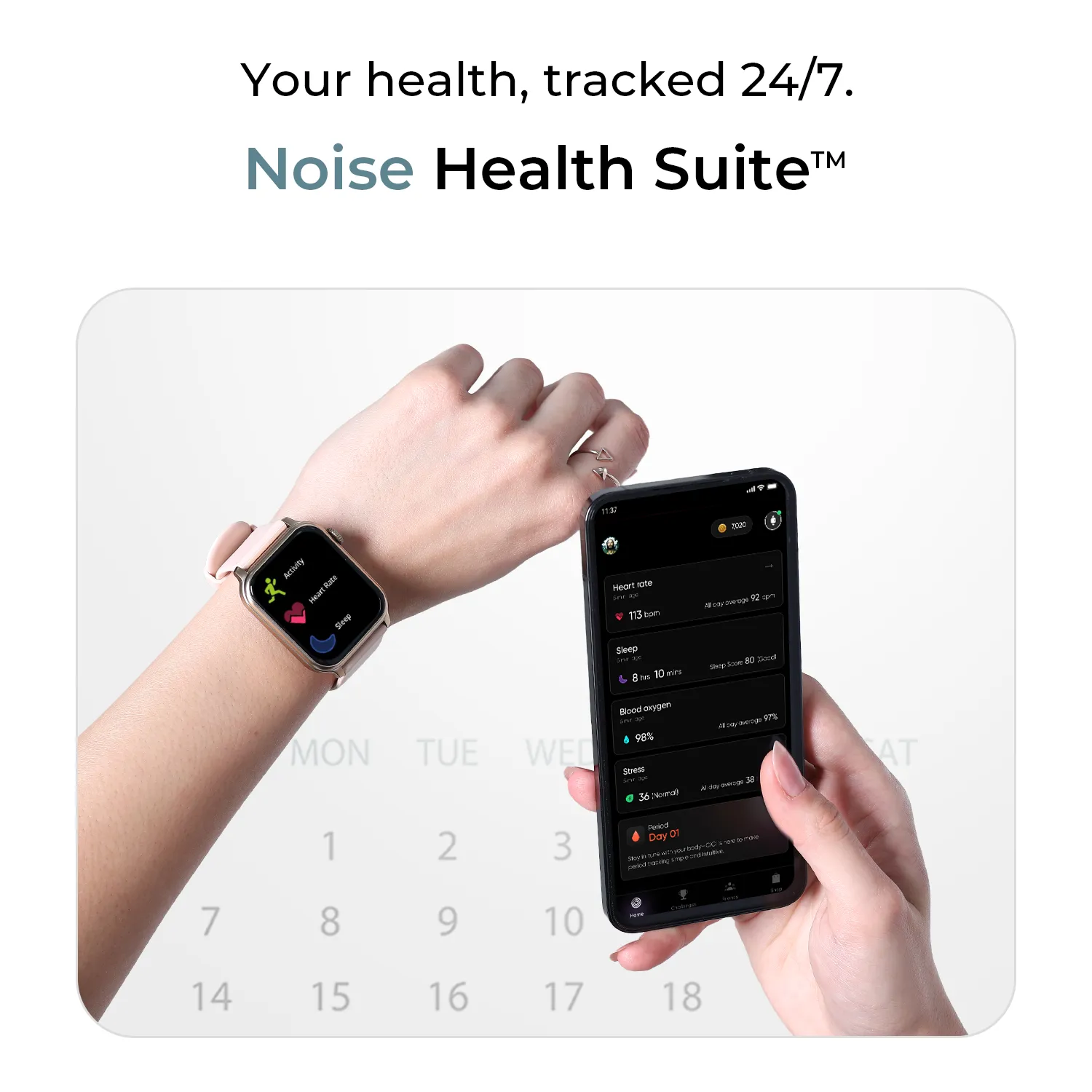 Noise ColorFit Pulse Hyper Smartwatch - Jet Black - Image 26