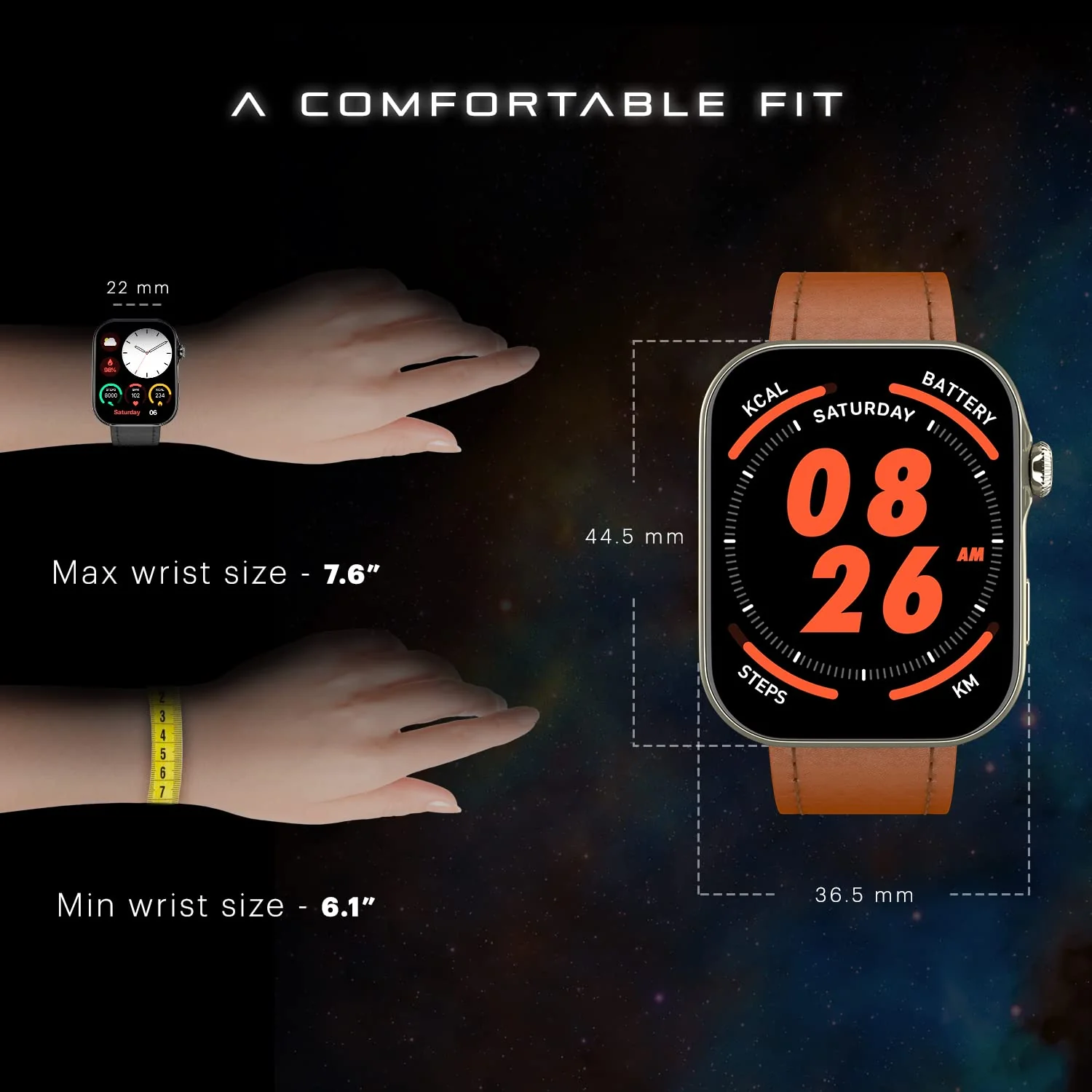 Noise ColorFit Ultra 3 Bluetooth Calling Smart Watch with Biggest 1.96" AMOLED Display, Premium Metallic Build, Functional Crown, Gesture Control with Metallic Strap - Image 15