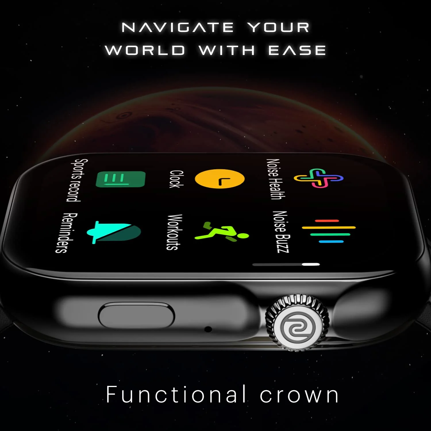 Noise ColorFit Ultra 3 Bluetooth Calling Smart Watch with Biggest 1.96" AMOLED Display, Premium Metallic Build, Functional Crown, Gesture Control with Metallic Strap - Image 34