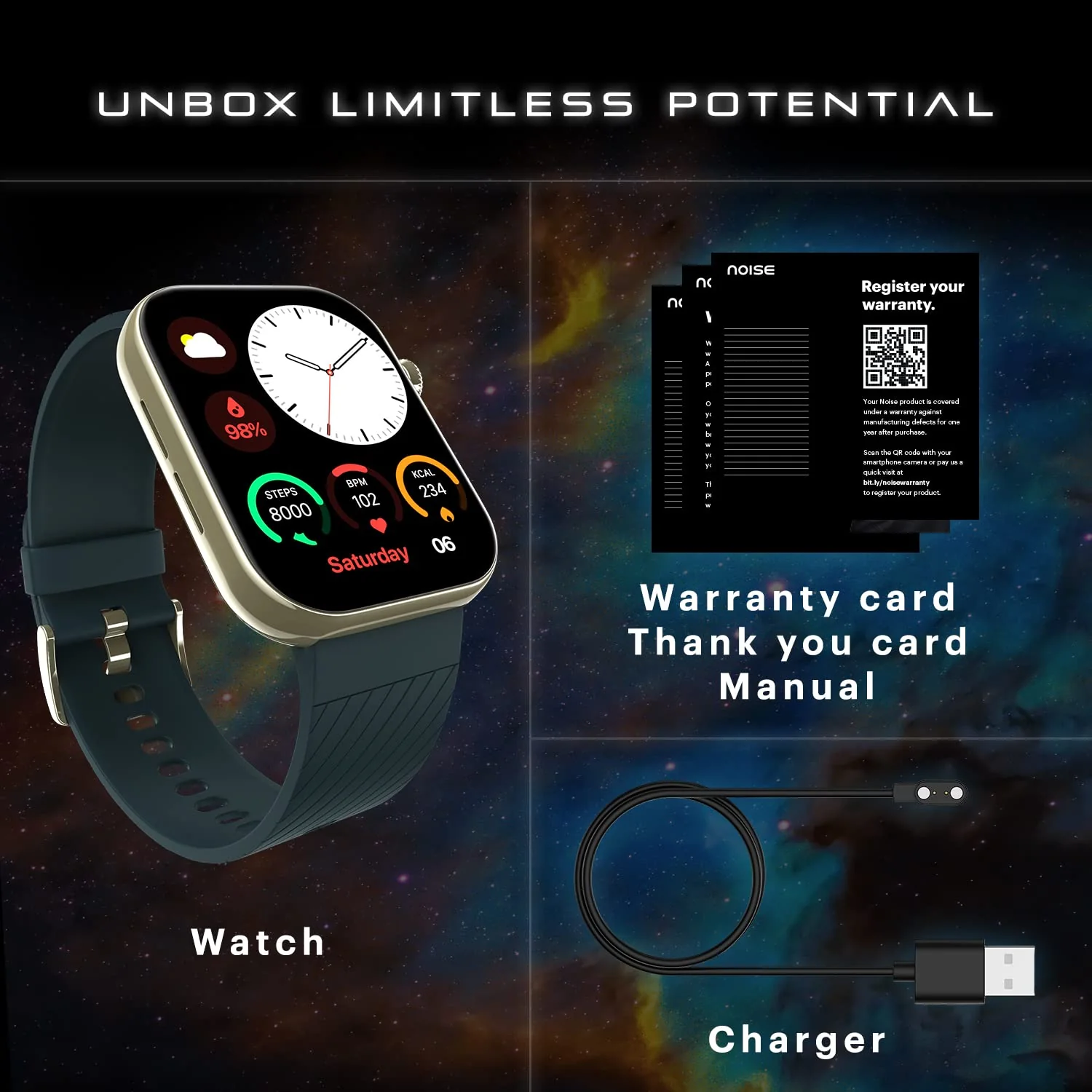 Noise ColorFit Ultra 3 Bluetooth Calling Smart Watch with Biggest 1.96" AMOLED Display, Premium Metallic Build, Functional Crown, Gesture Control with Metallic Strap - Image 37
